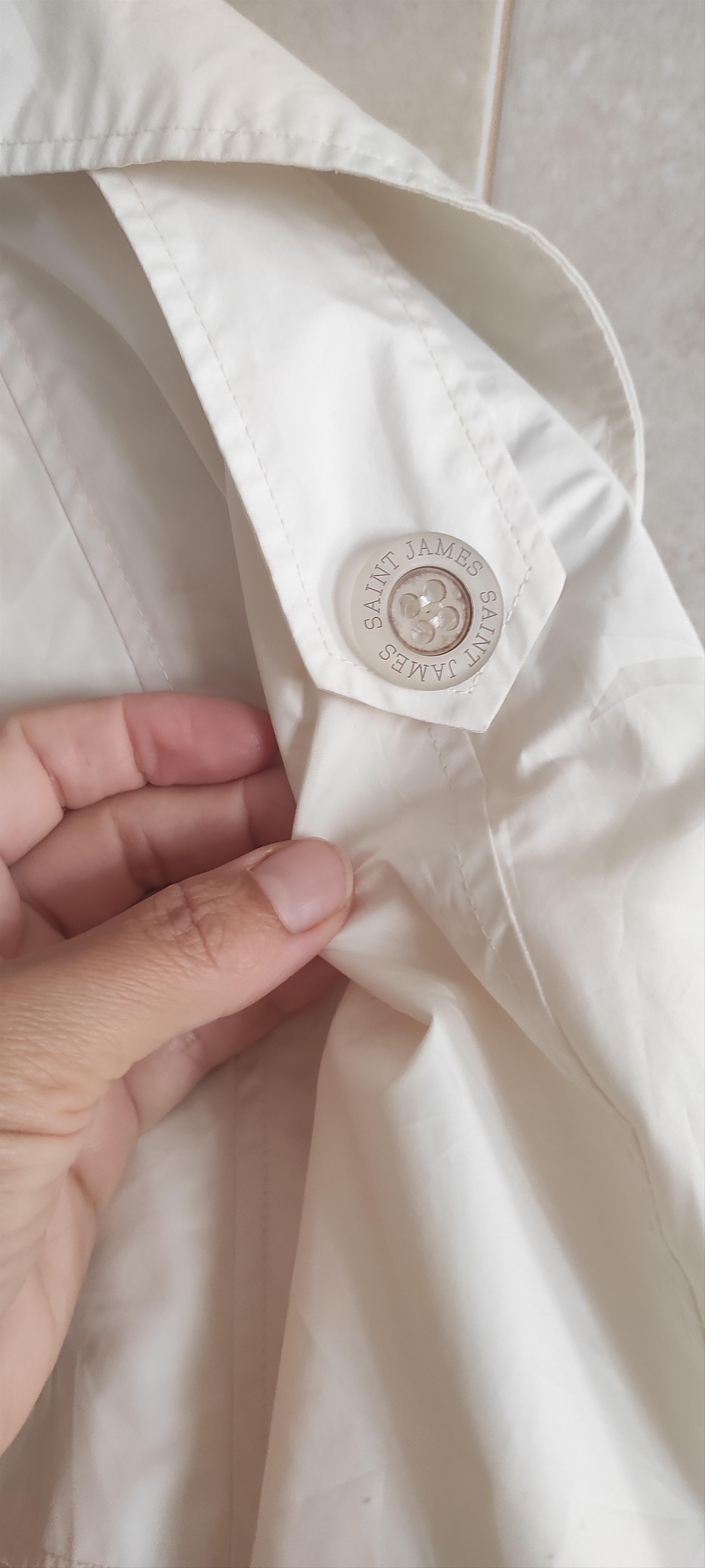 Saint James Saint James Double-Breasted Women Trench Coat Jacket Size XXL / US 16-18 / IT 52-54 - 16 Thumbnail