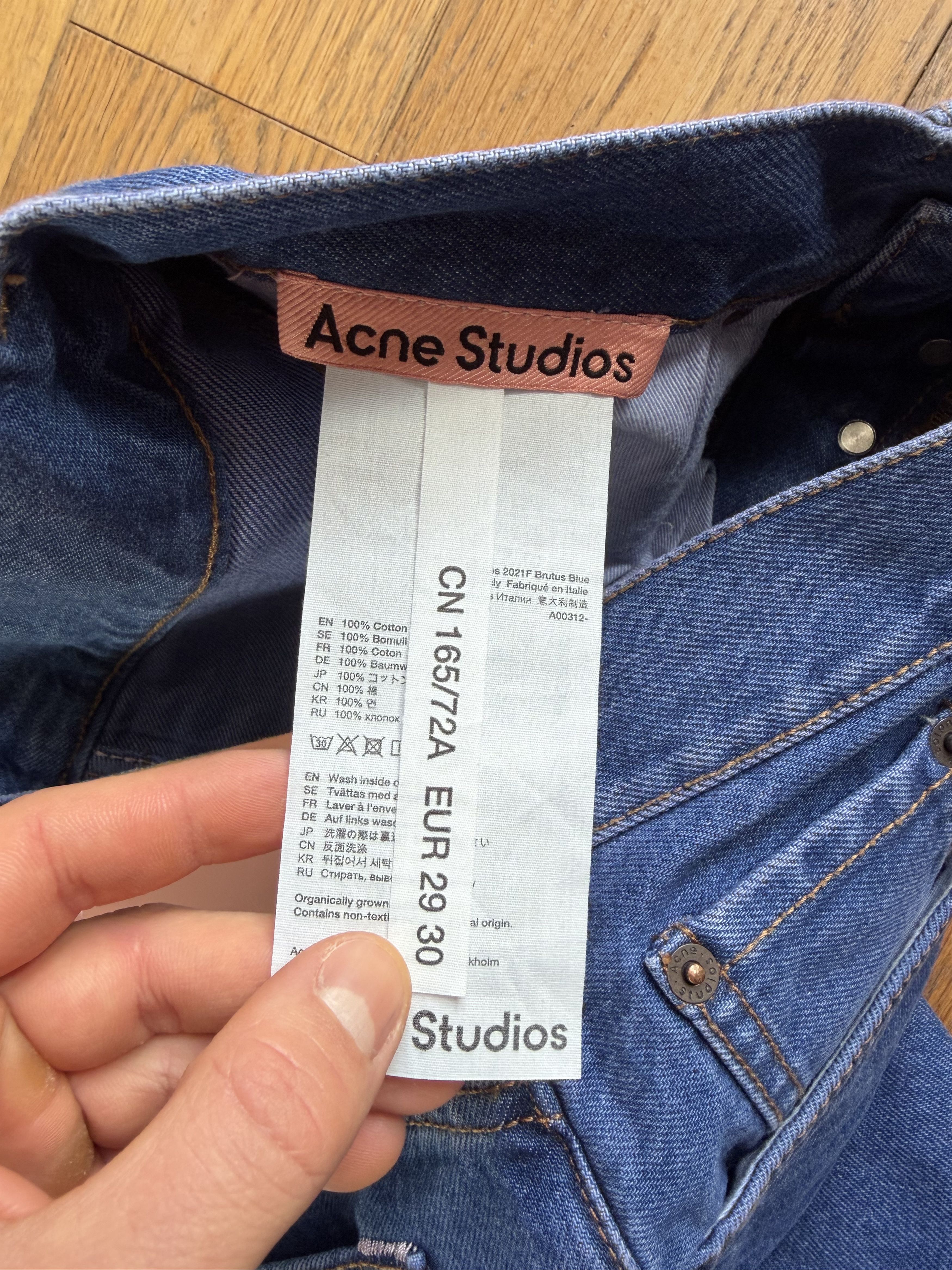 Acne Studios Acne Studios 2021 Brutus Blue denim jeans Size US 29 - 5 Thumbnail