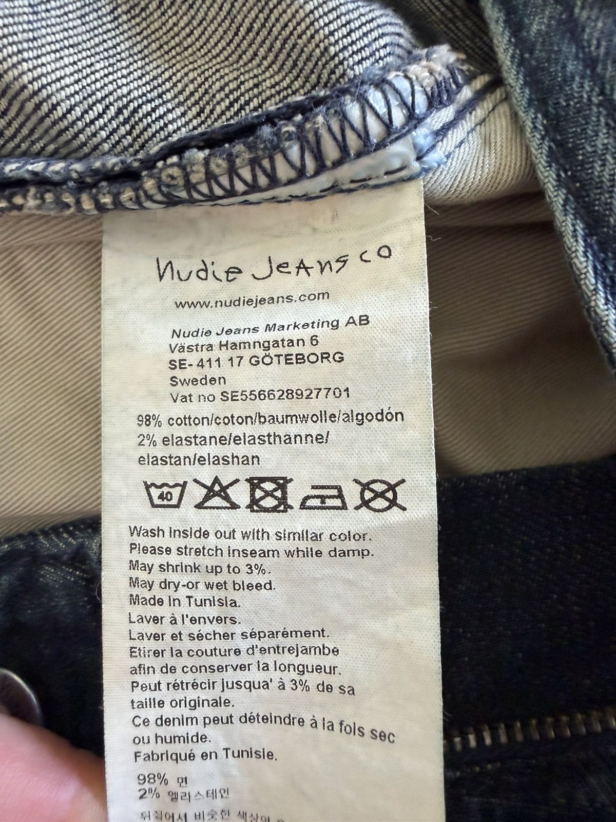 Nudie Jeans Tight Terry Indigo Skins size 31 x 30 Size US 31 - 5 Thumbnail