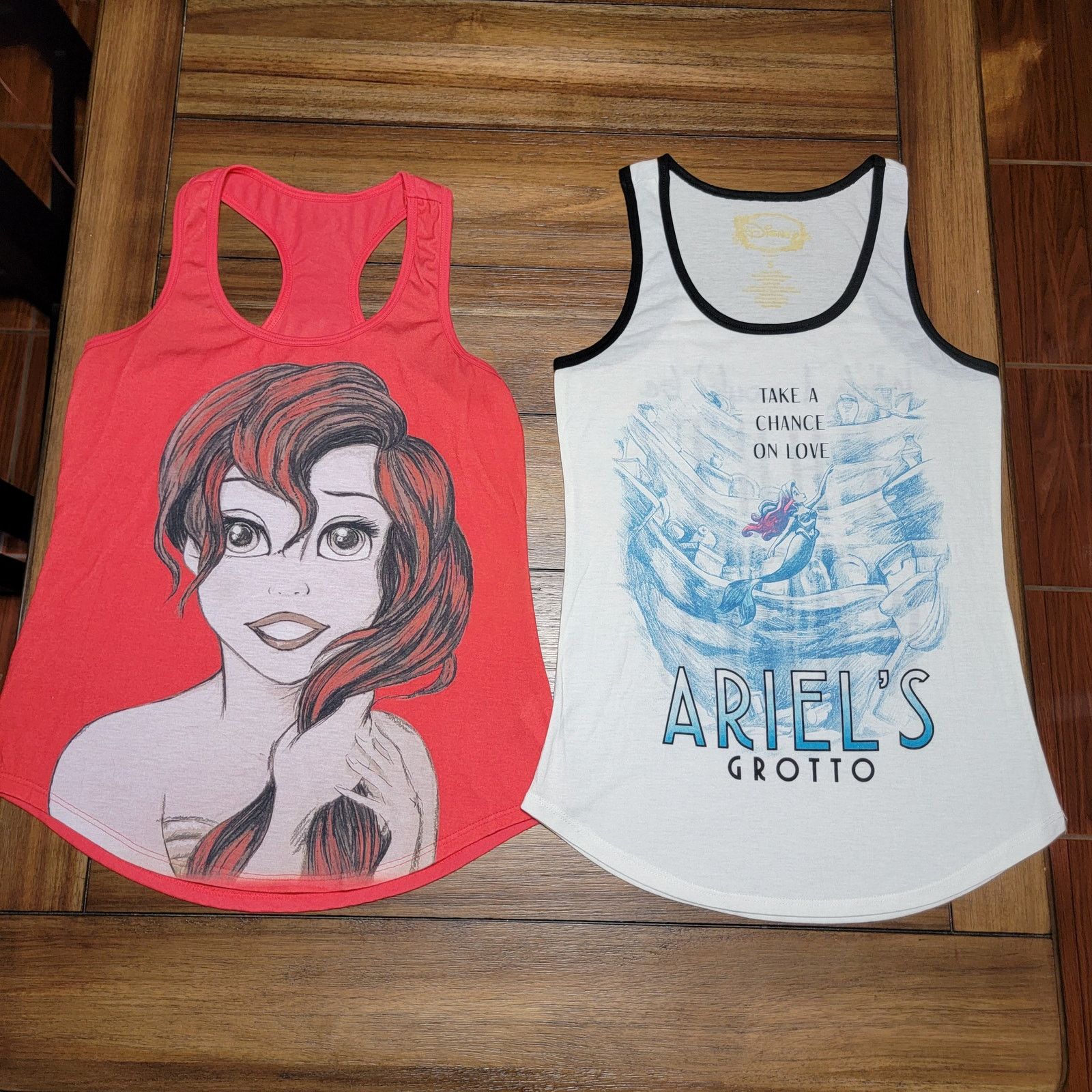 Disney Set of 2 Disney Ladies Tank Tops Little Mermaid Ariel -Small Size S / US 4 / IT 40 - 1 Thumbnail