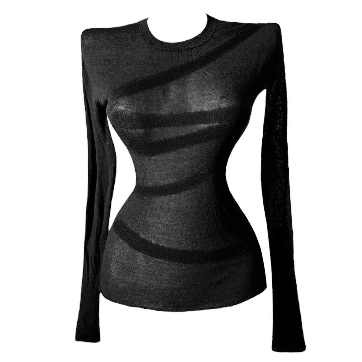 Gucci Tom Ford for Gucci sheer silk blouse top with drapery Size XS / US 0-2 / IT 36-38 - 1 Thumbnail