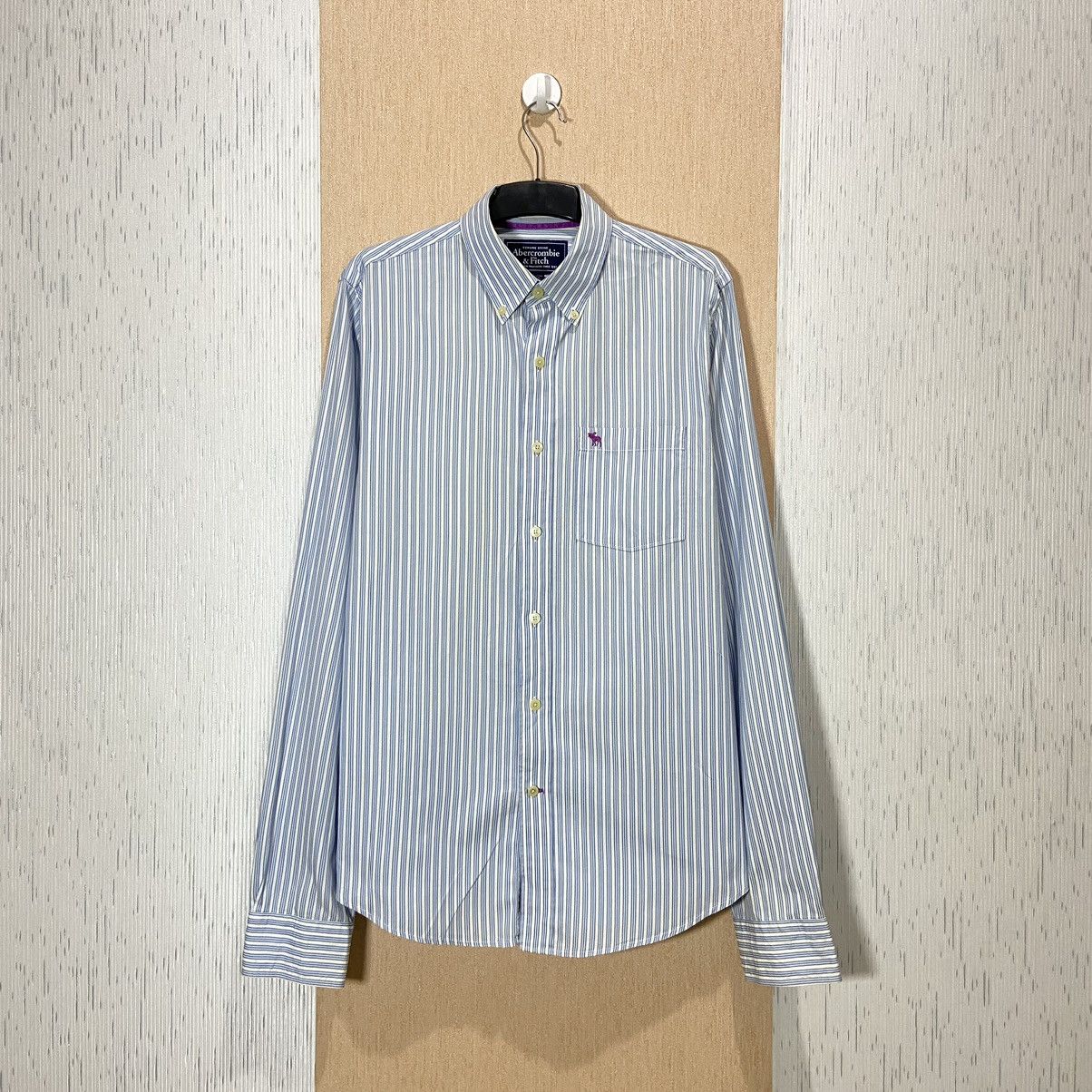 Abercrombie & Fitch Abercrombie & Fitch Striped Shirt Size US XL / EU 56 / 4 - 1 Thumbnail