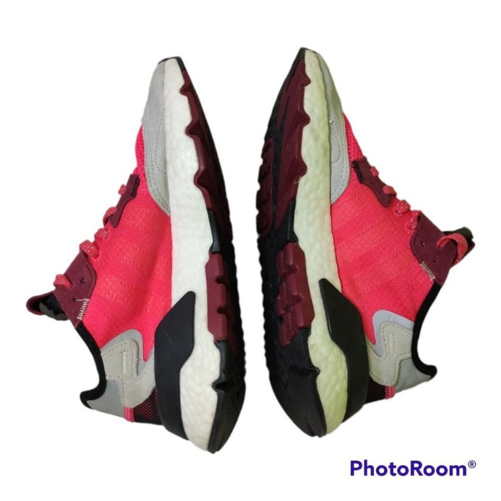 Adidas Adidas Nite Jogger EE6441 Gray Red Lace Up Running women 7 Size US 7 / IT 37 - 6 Thumbnail
