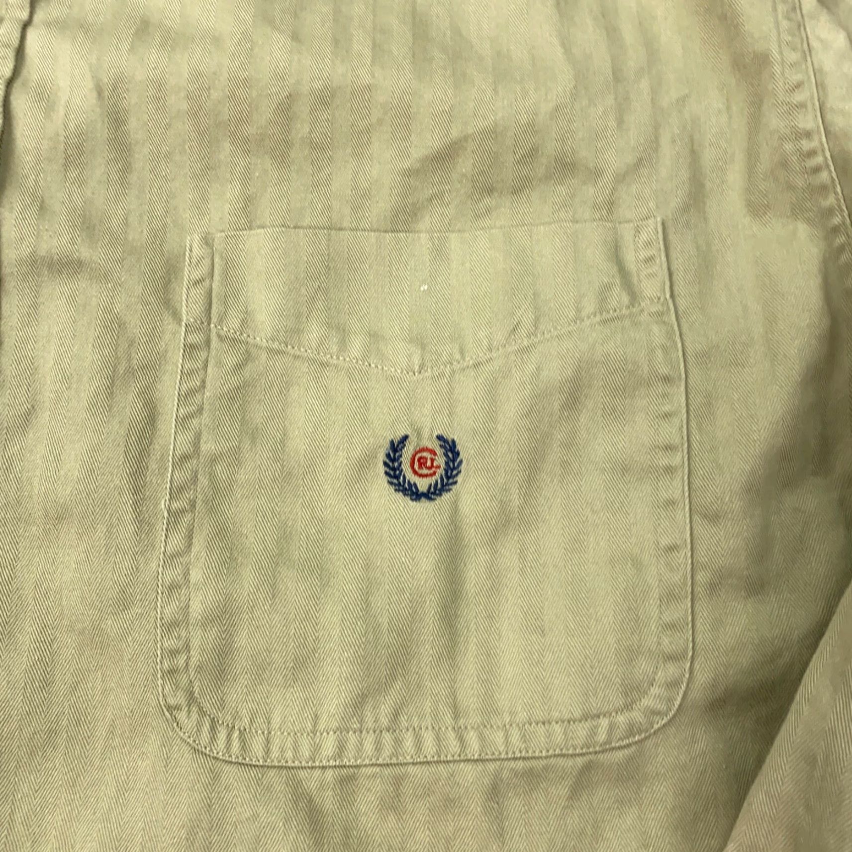 Ralph Lauren VINTAGE Chaps Ralph Lauren Button-Up Shirt Mens XL Beige Herringbone Long Sleeve Casual Workwear Size US XL / EU 56 / 4 - 2 Thumbnail