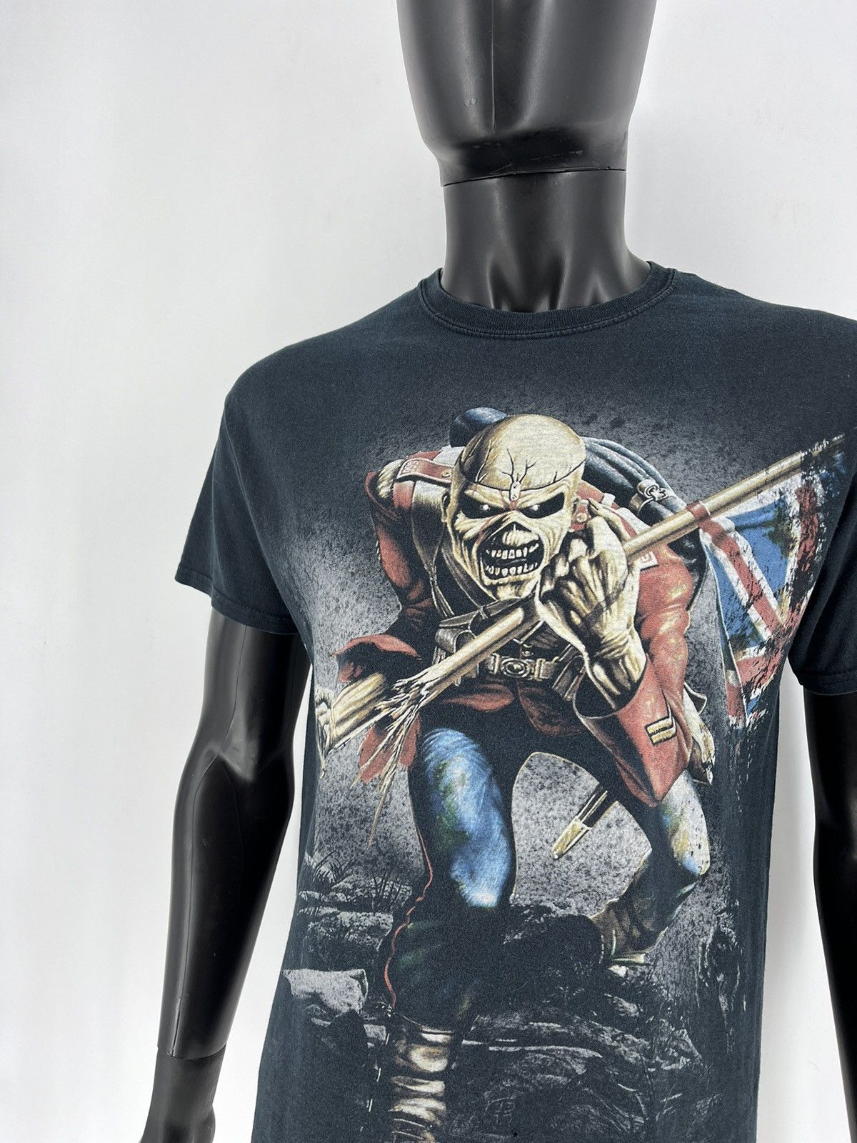 Band Tees Faded Iron Maiden The Trooper Heavy Metal Band Tee Size M Size US M / EU 48-50 / 2 - 6 Thumbnail