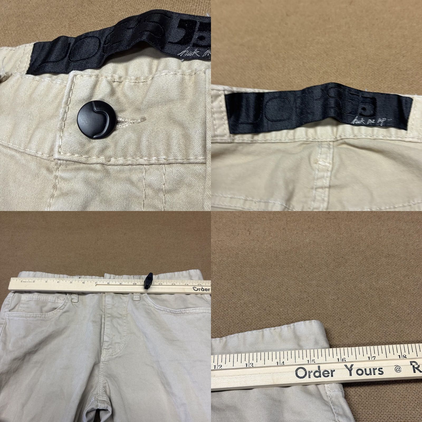Vintage Joe's Jeans Pants Mens 31x32 Beige Chino Stretch Elastic Waist Straight Casual Size US 31 - 9 Thumbnail