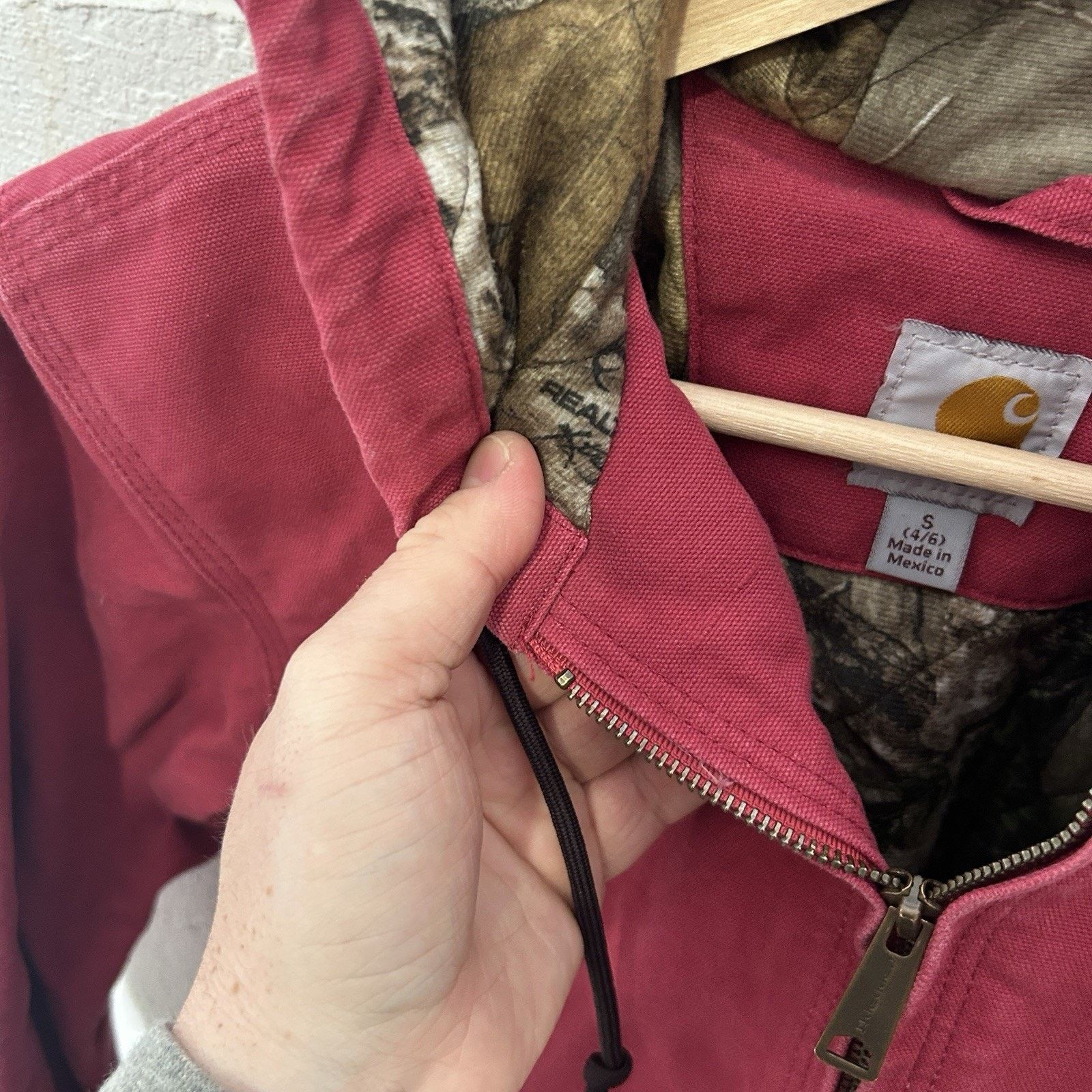 Carhartt Carhartt Quilted Camo-Lined Hooded Active Jacket “Crabapple” Size S / US 4 / IT 40 - 14 Thumbnail