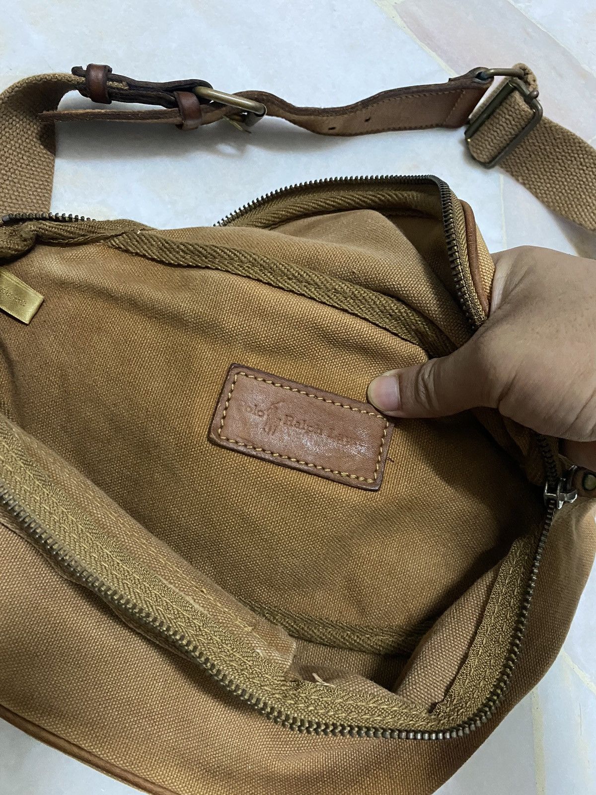 Polo Ralph Lauren Vintage Polo Ralph Lauren waist/crossbody canvas bag Size ONE SIZE - 10 Thumbnail