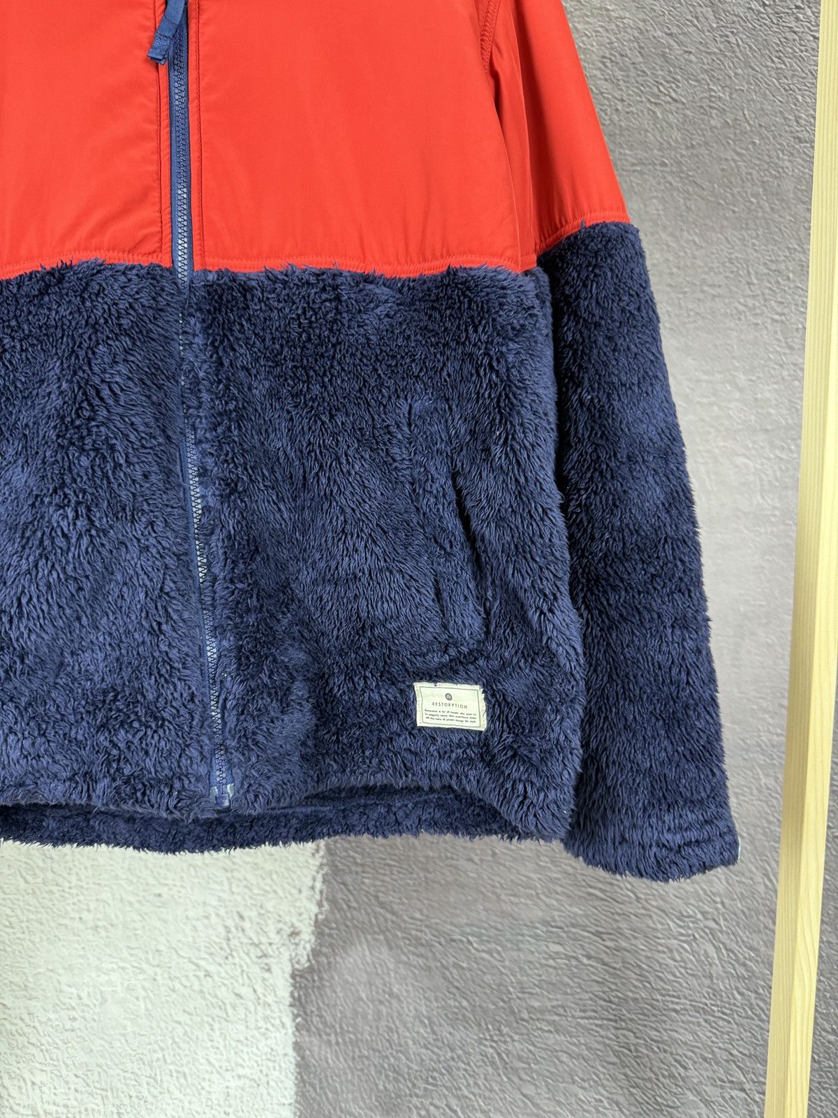 Japanese Brand × Restoration Restoration Deep pile teddy fleece nylon fall winter hoodie Size US L / EU 52-54 / 3 - 5 Thumbnail