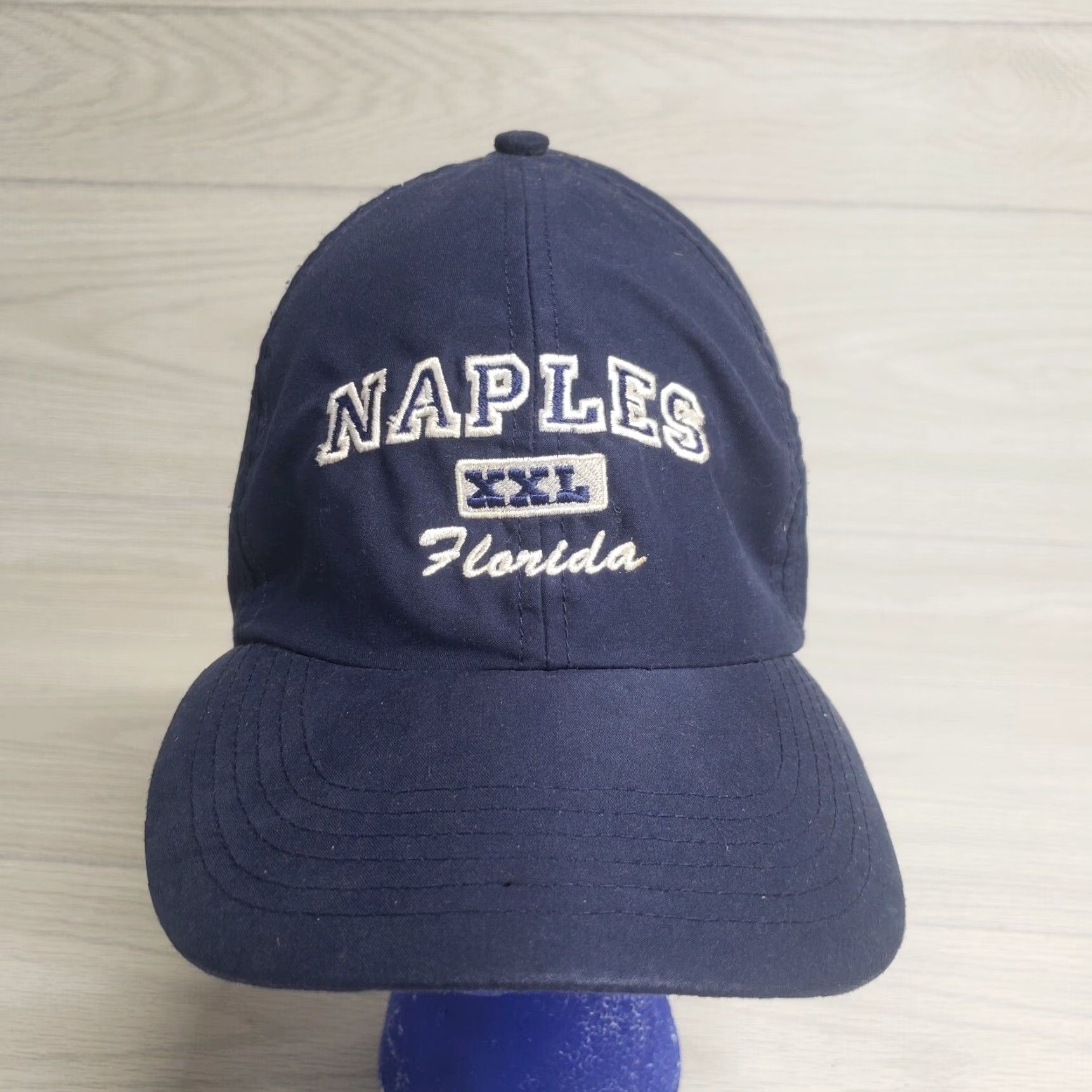 Vintage Naples Florida baseball hat Adult adjustable Blue Strapback Cap Size ONE SIZE - 2 Thumbnail