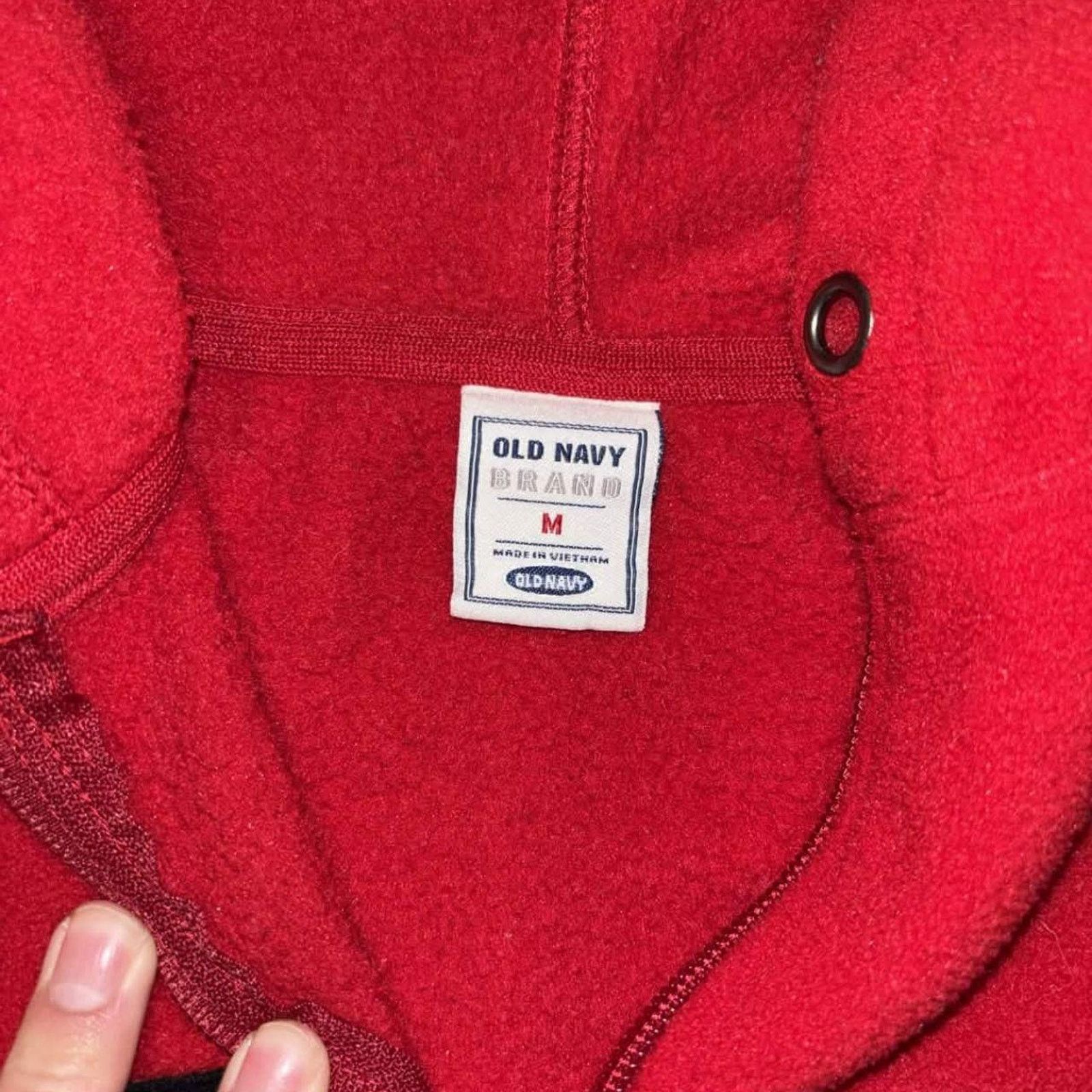 Old Navy Y2K Old Navy Felt Spellout Fleece Sweater Size US S / EU 44-46 / 1 - 3 Thumbnail