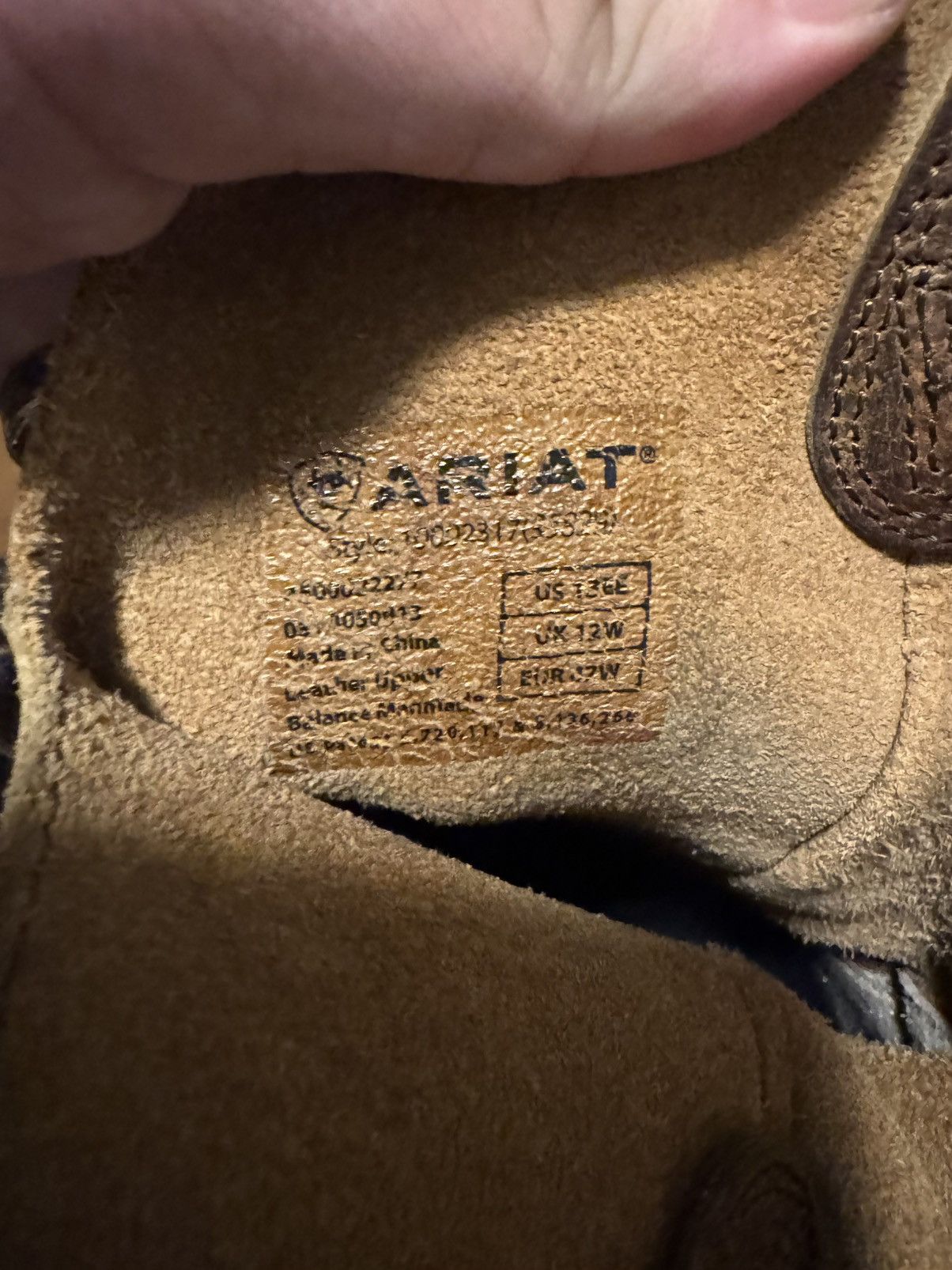 Ariat Ariat Two Tone Brown Soft Leather Cowboy Boots Sz 13 EE Size US 13 / EU 46 - 10 Thumbnail