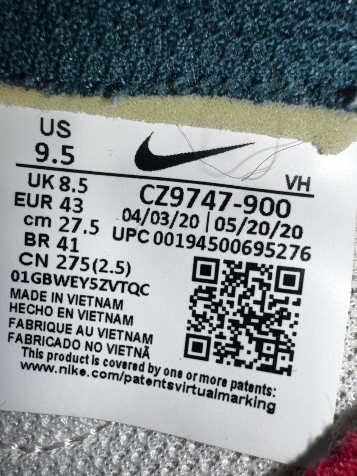 Nike Nike Dunk Low ‘Community Garden’ Size US 9.5 / EU 42-43 - 9 Thumbnail