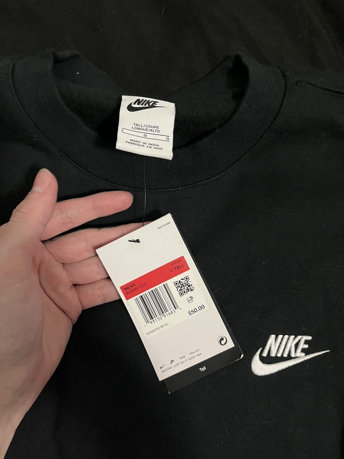 Nike Nike logo crewneck Size US L / EU 52-54 / 3 - 3 Thumbnail