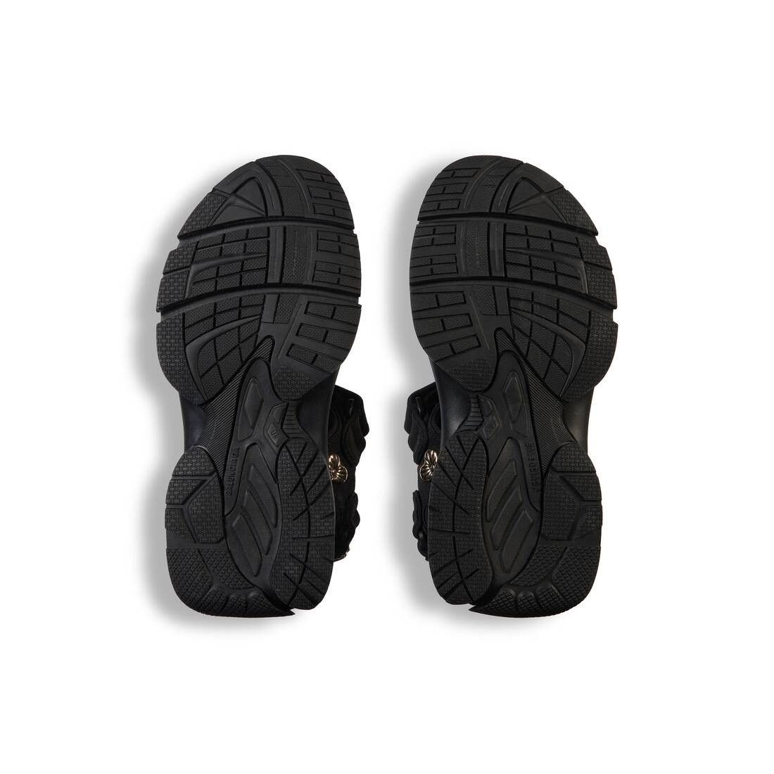 Balenciaga o1srvl11e0625 Tourist Sandals With Pins in Black Size US 7 / EU 40 - 7 Thumbnail