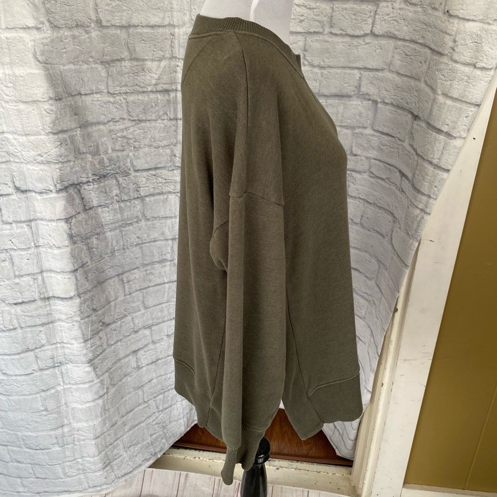 American Eagle Outfitters Aerie Women S scoopneck, long sleeve side slit loose fit swe Size S / US 4 / IT 40 - 5 Thumbnail
