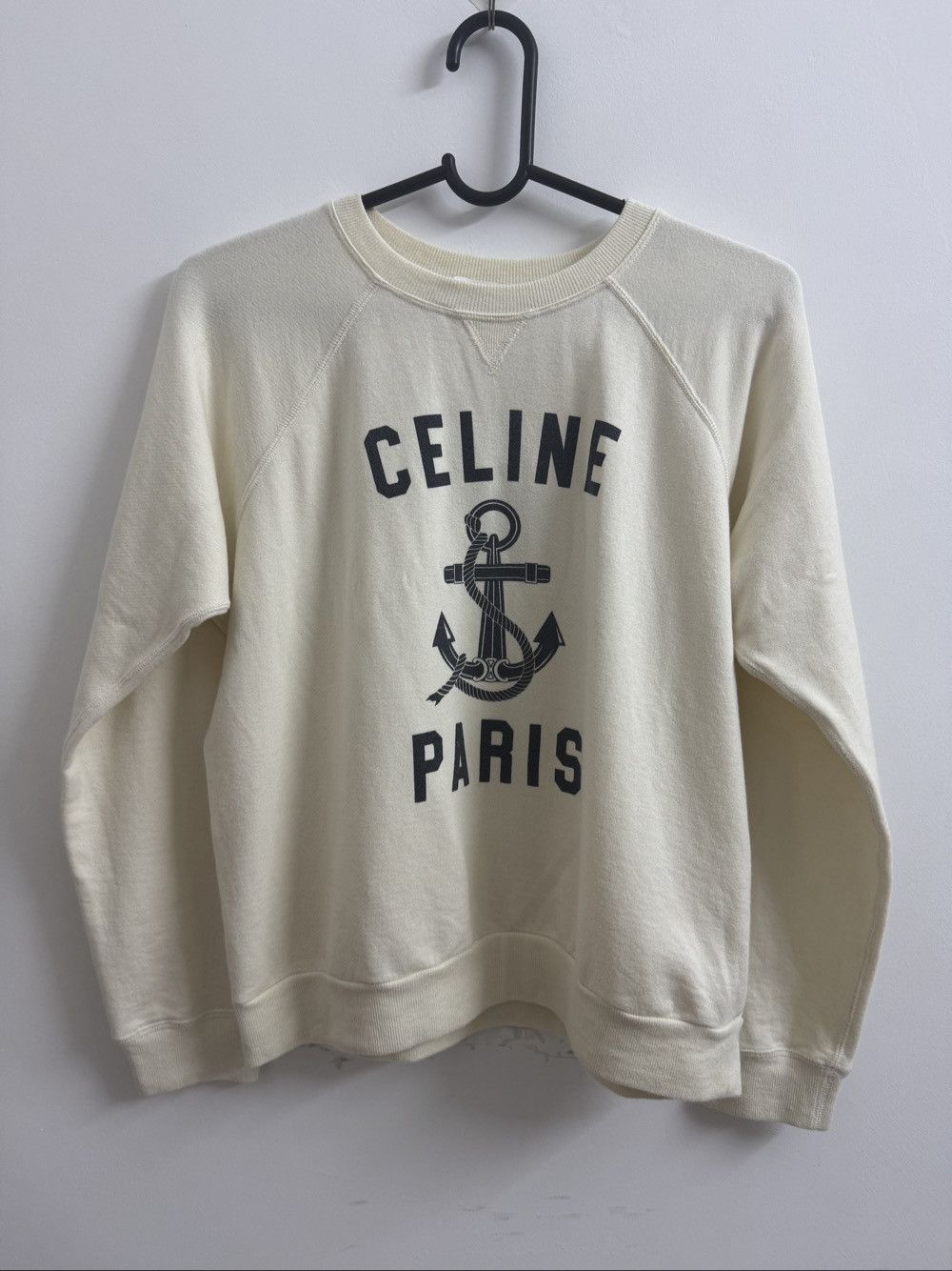 Celine Celine Anchor Print Sweatshirt White L Size L / US 10 / IT 46 - 1 Thumbnail