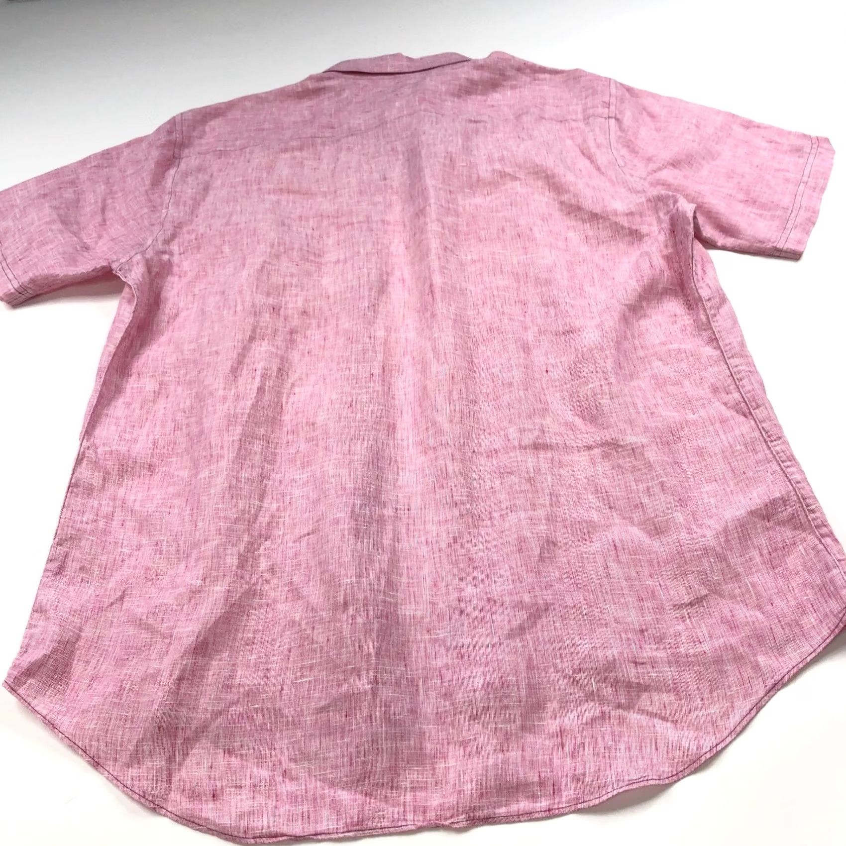 Vintage ZACHARY PRELL Shirt XL 100% Linen Button Short Sleeve Collared Red Mint Plaid Casual Mens Shirt X-Large Size US XL / EU 56 / 4 - 7 Thumbnail