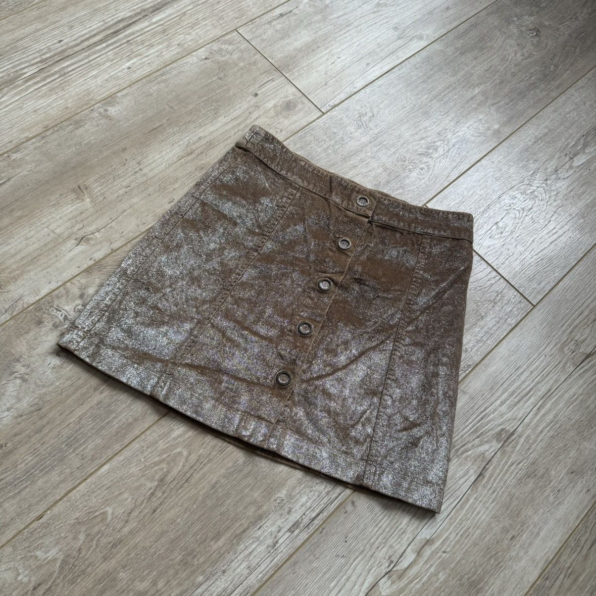 Moncler Moncler Glitter Tobaco Gonna Skirt Size 25" / US 0 / IT 36 - 8 Thumbnail