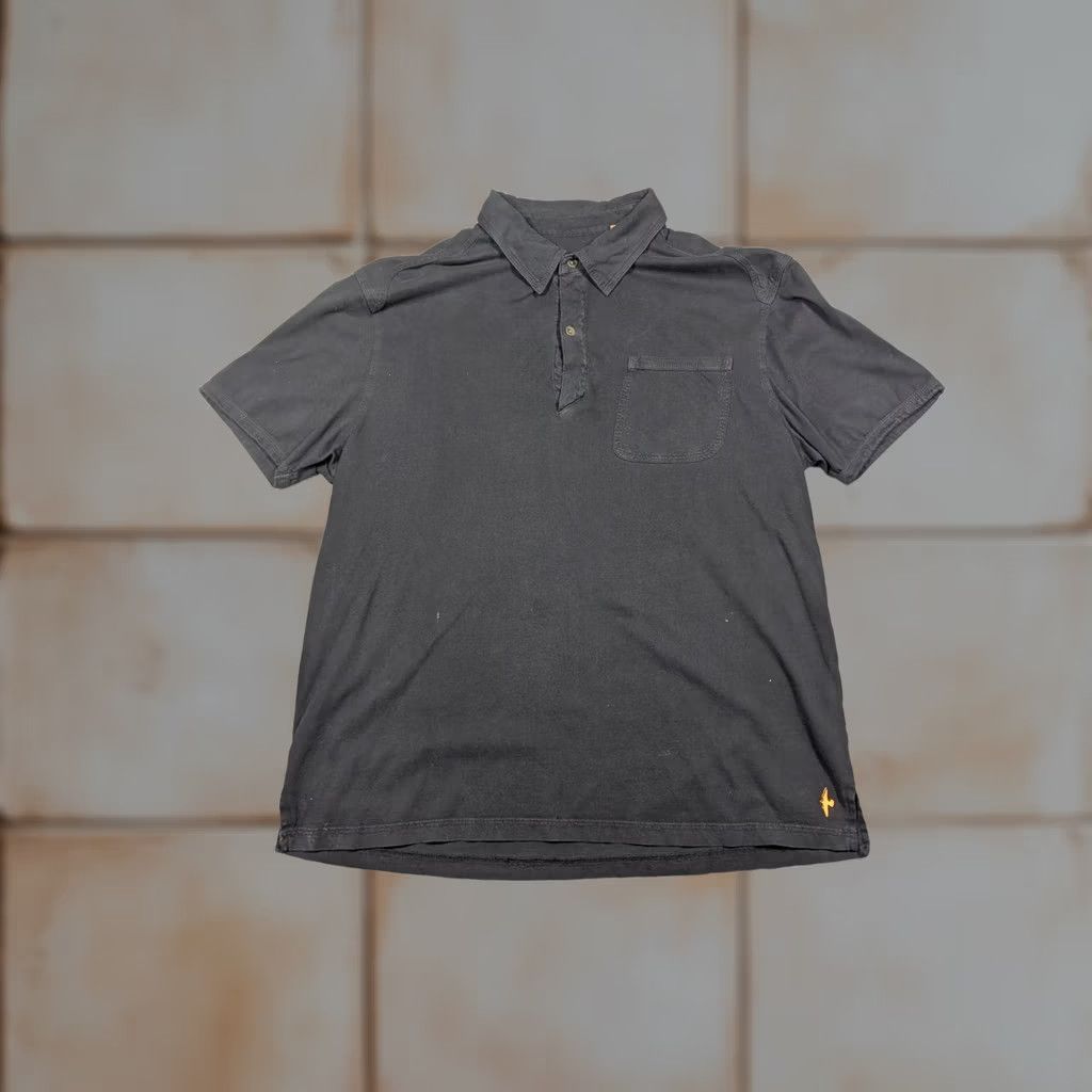 Vintage Robert Comstock Polo Shirt Mens L Black Solid Knit Short Sleeve Casual Polo Shirt Size US L / EU 52-54 / 3 - 1 Thumbnail