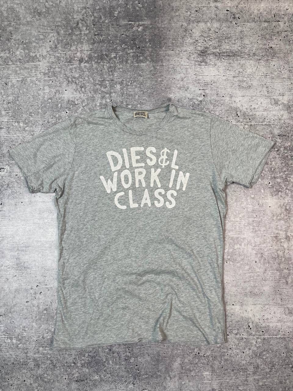 Diesel Vintage Diesel Work In Class Logo Tee T-Shirt Y2K Size US L / EU 52-54 / 3 - 1 Thumbnail