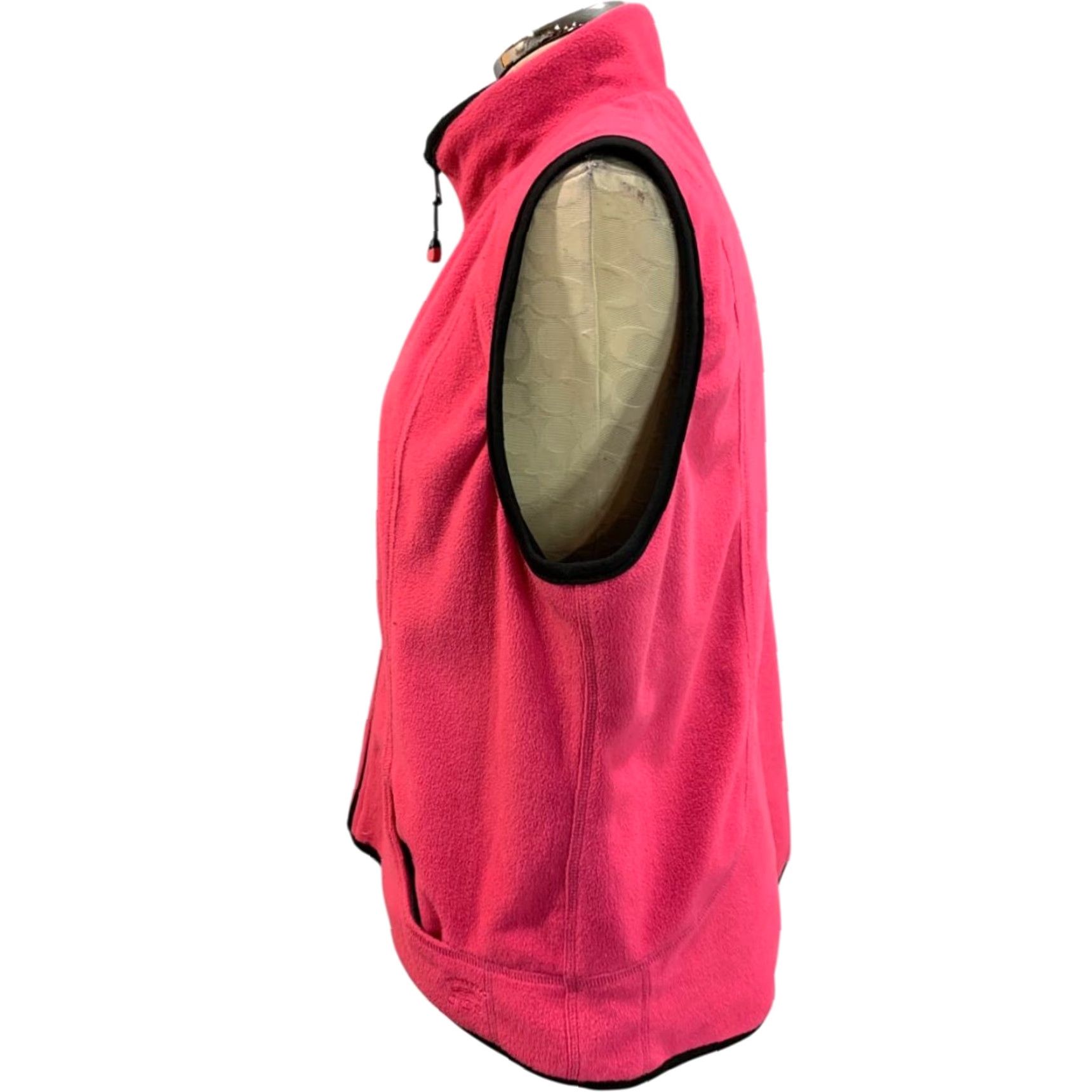 Oleg Cassini Oleg Cassini Sport Womens Reversible Fleece Pink Vest Full Zip Size XL Size XL / US 12-14 / IT 48-50 - 3 Thumbnail