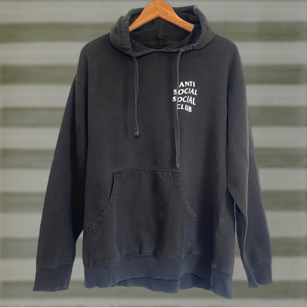Anti Social Social Club Anti Social Social Club Hoodie SS4500P Black - Men's Long Sleeve, Double-Sided Graphic Print, Hooded, Fleece, Size L Size US L / EU 52-54 / 3 - 1 Thumbnail