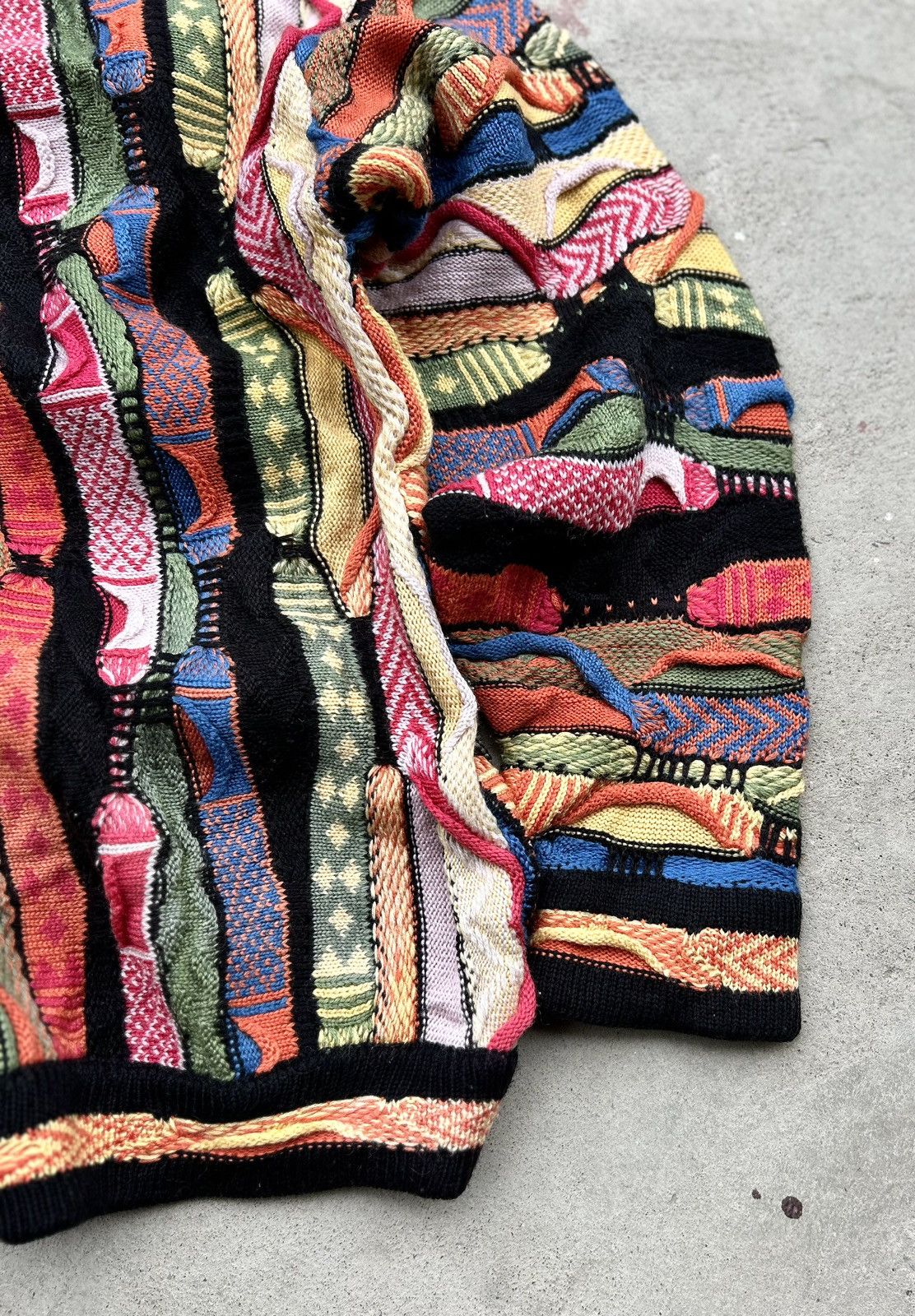 Coogi 💥RAREST💥 CRAZY VINTAGE COOGI THICK CABLE KNIT Size US M / EU 48-50 / 2 - 3 Thumbnail