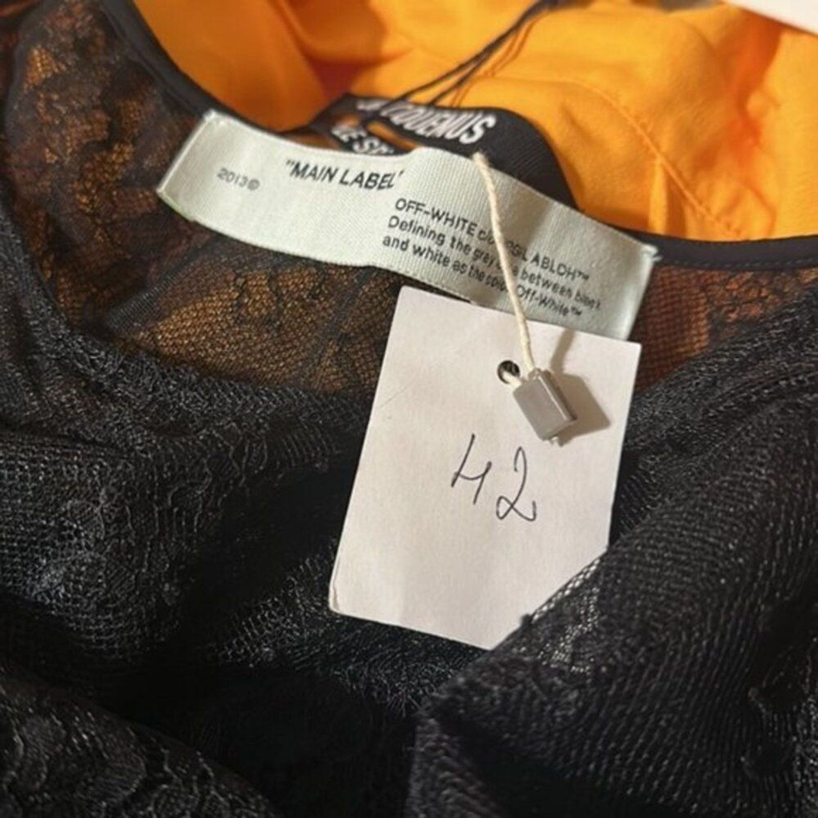Off-White Off white lace crop top black M Size M / US 6-8 / IT 42-44 - 6 Thumbnail