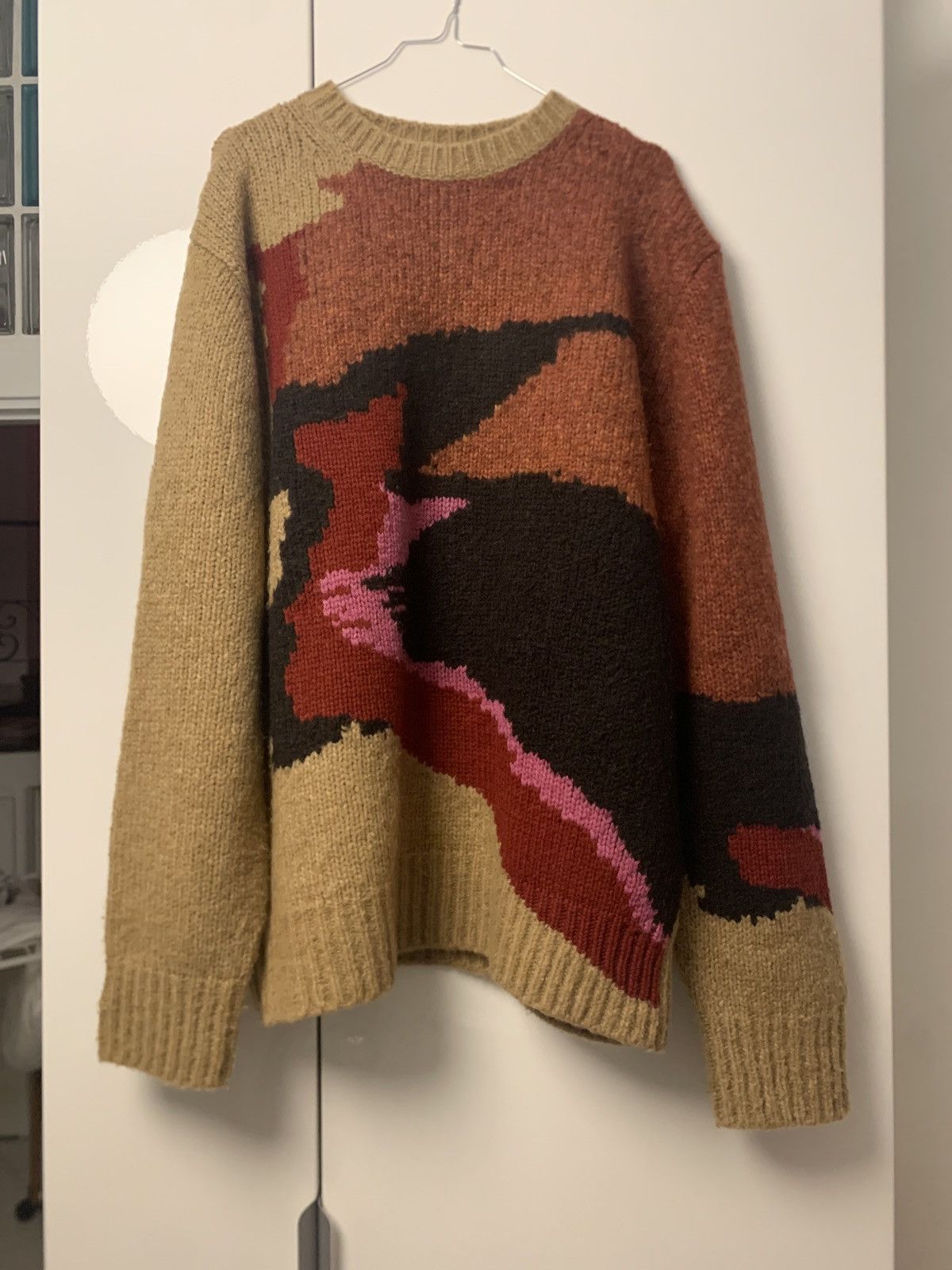 Dries Van Noten Jacquard sweater with scarf Size US L / EU 52-54 / 3 - 4 Thumbnail