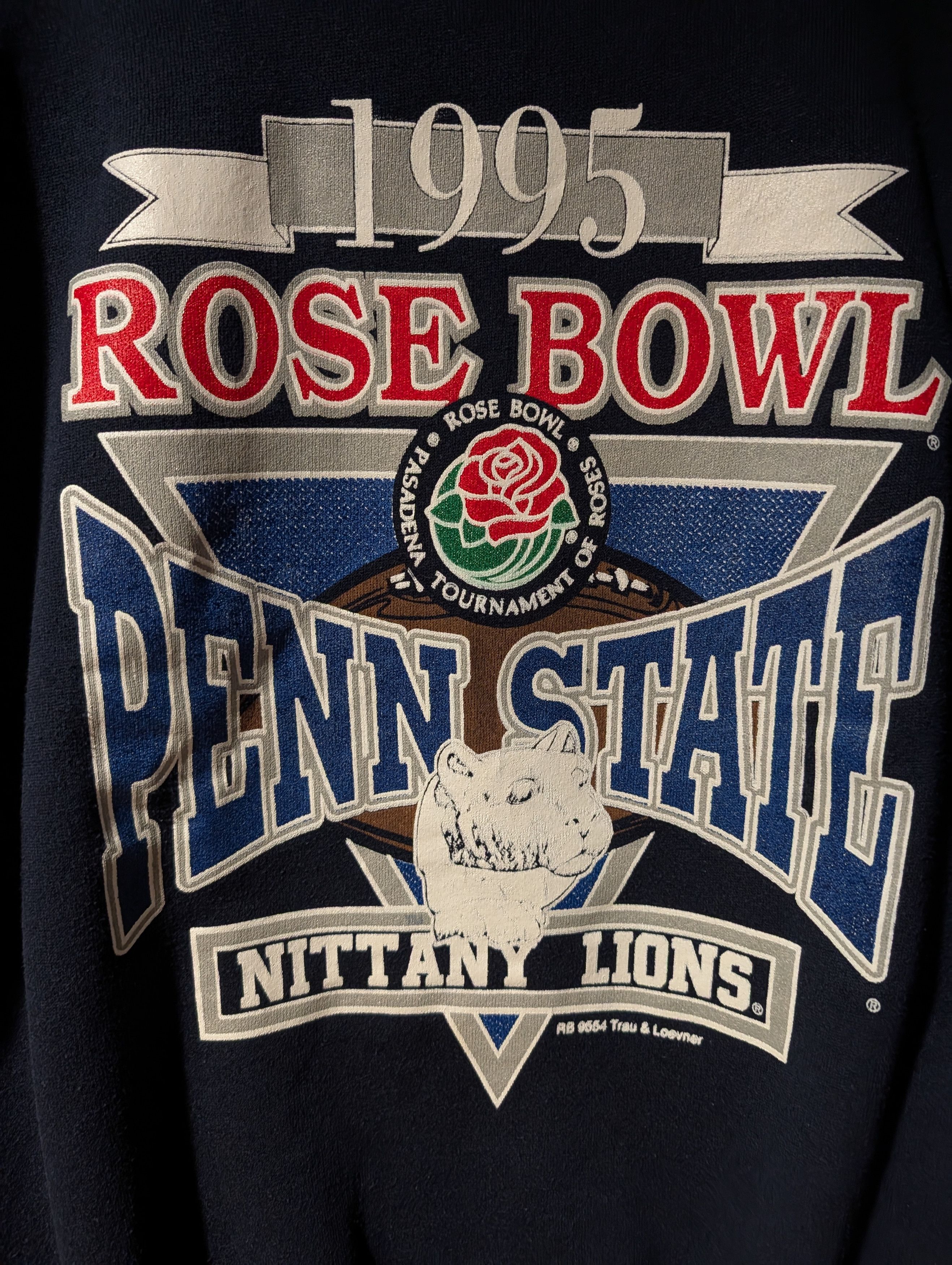 NCAA Vintage 1995 Penn State Nittany Lion Rose Bowl Sweatshirt Size US L / EU 52-54 / 3 - 2 Thumbnail