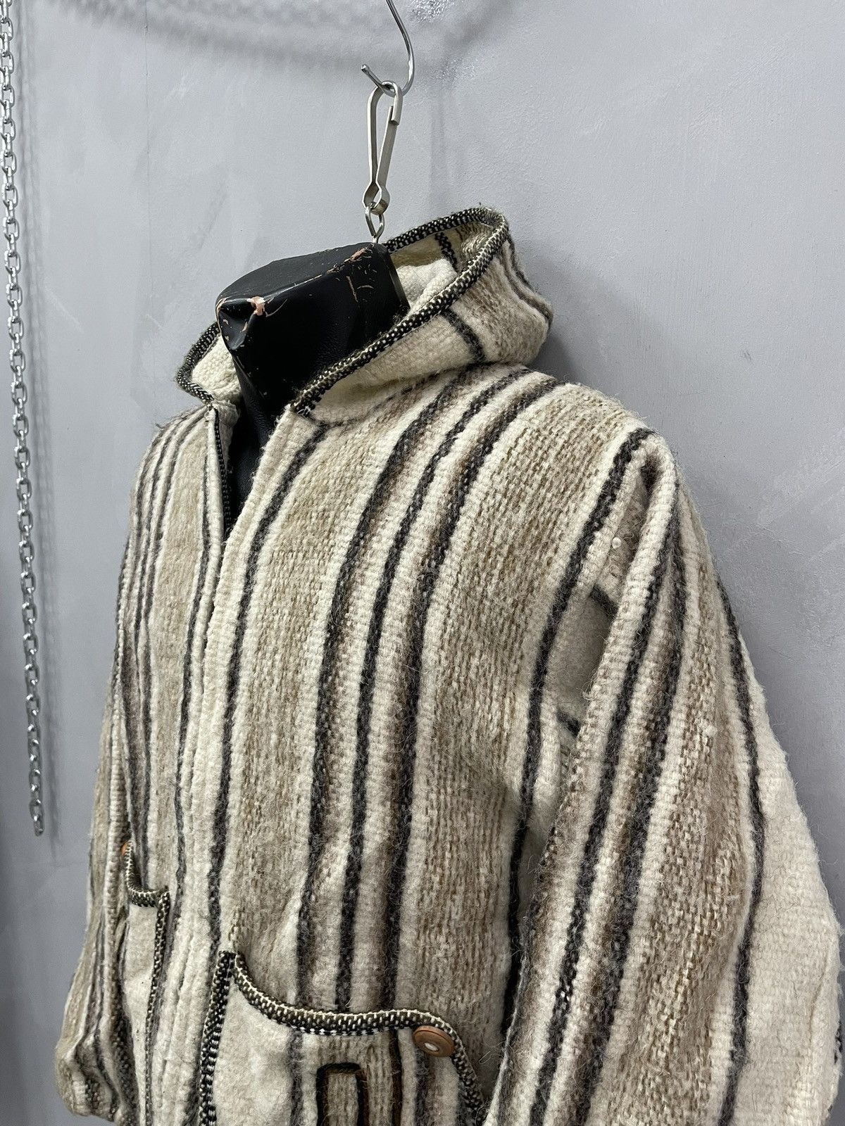 Nirvana Kurt kobain style Knit Wool aztec zip hoodie 90s Vintage Size US M / EU 48-50 / 2 - 4 Thumbnail