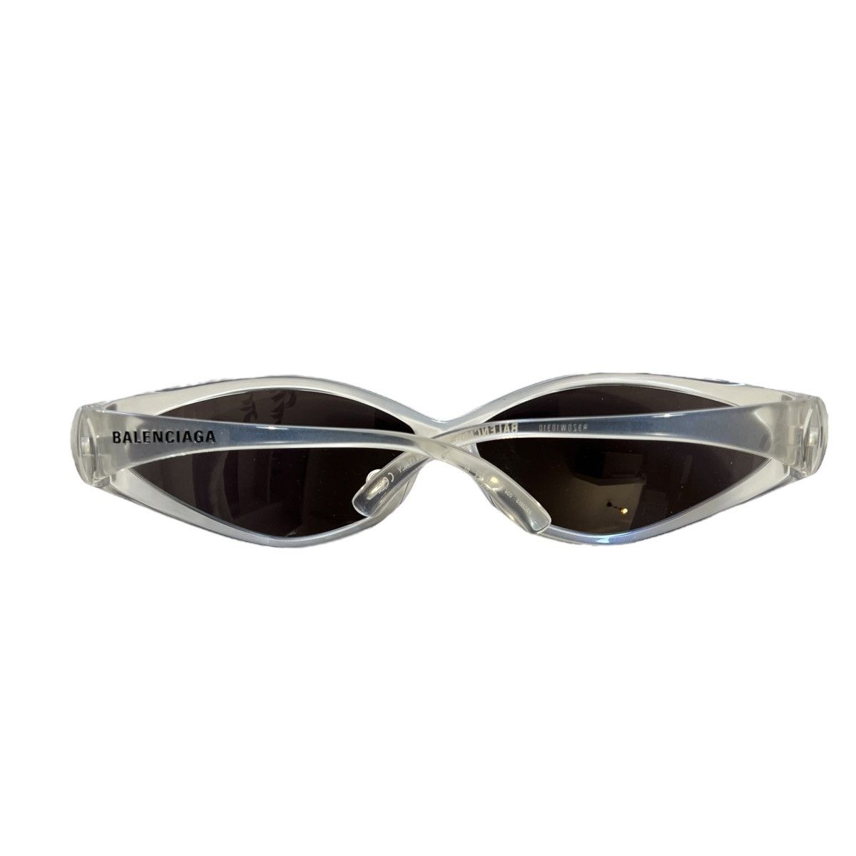 Balenciaga BALENCIAGA BB0285S 004 1990s-Style Oval Sunglasses Clear Size 46 - 7 Thumbnail