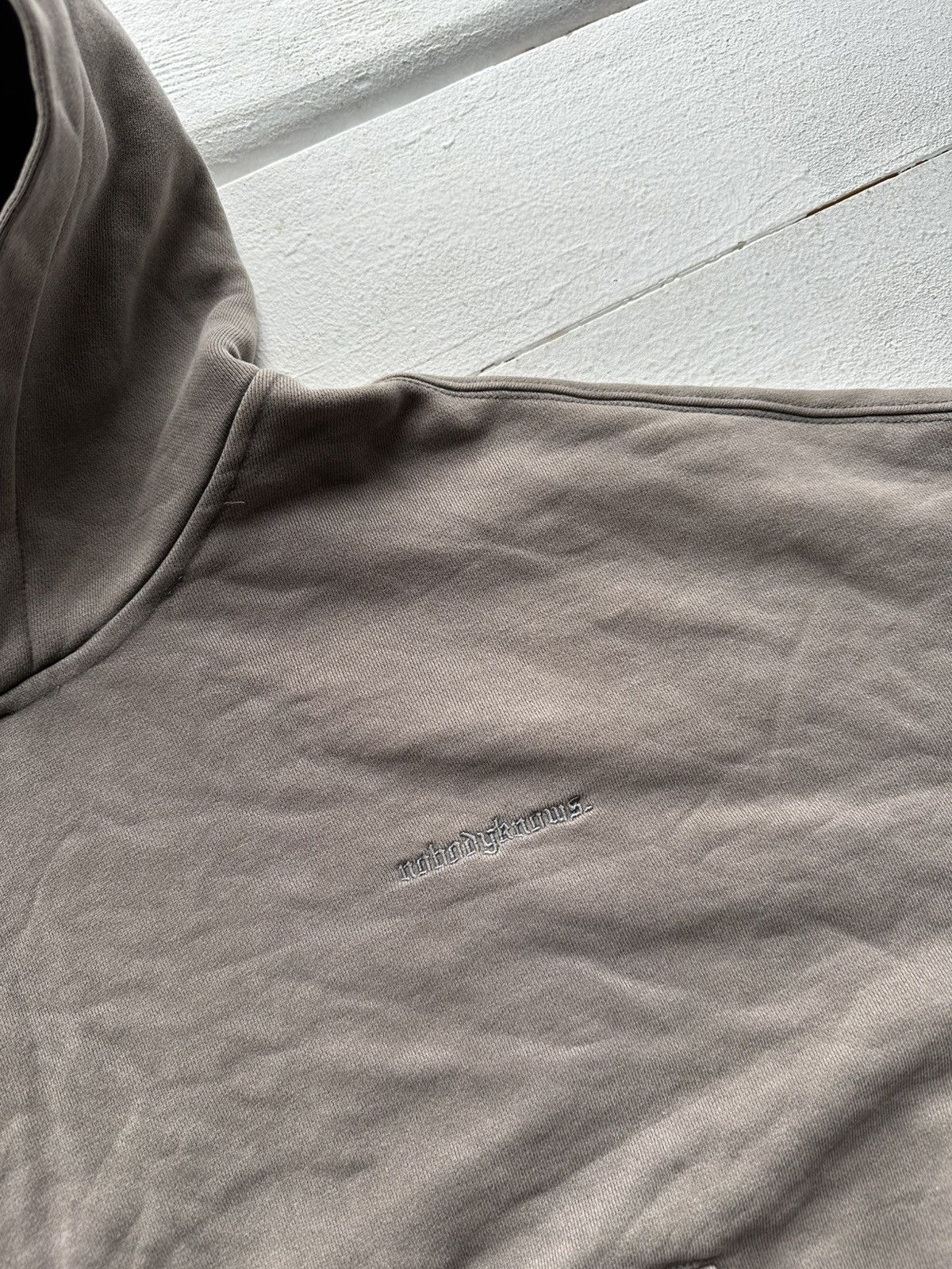 🚨 NOBODYKNOWS BAGGY BOXY SK8 HOODIE WITH LOGO BASIC RARE
