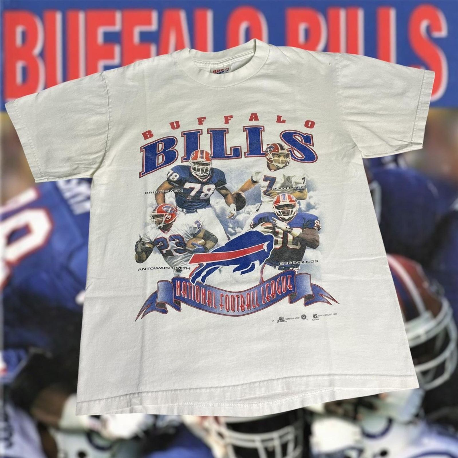 NFL × Vintage Vintage 1999 NFL Buffalo Bills Playoffs Shirt Football Tee Size US M / EU 48-50 / 2 - 1 Thumbnail