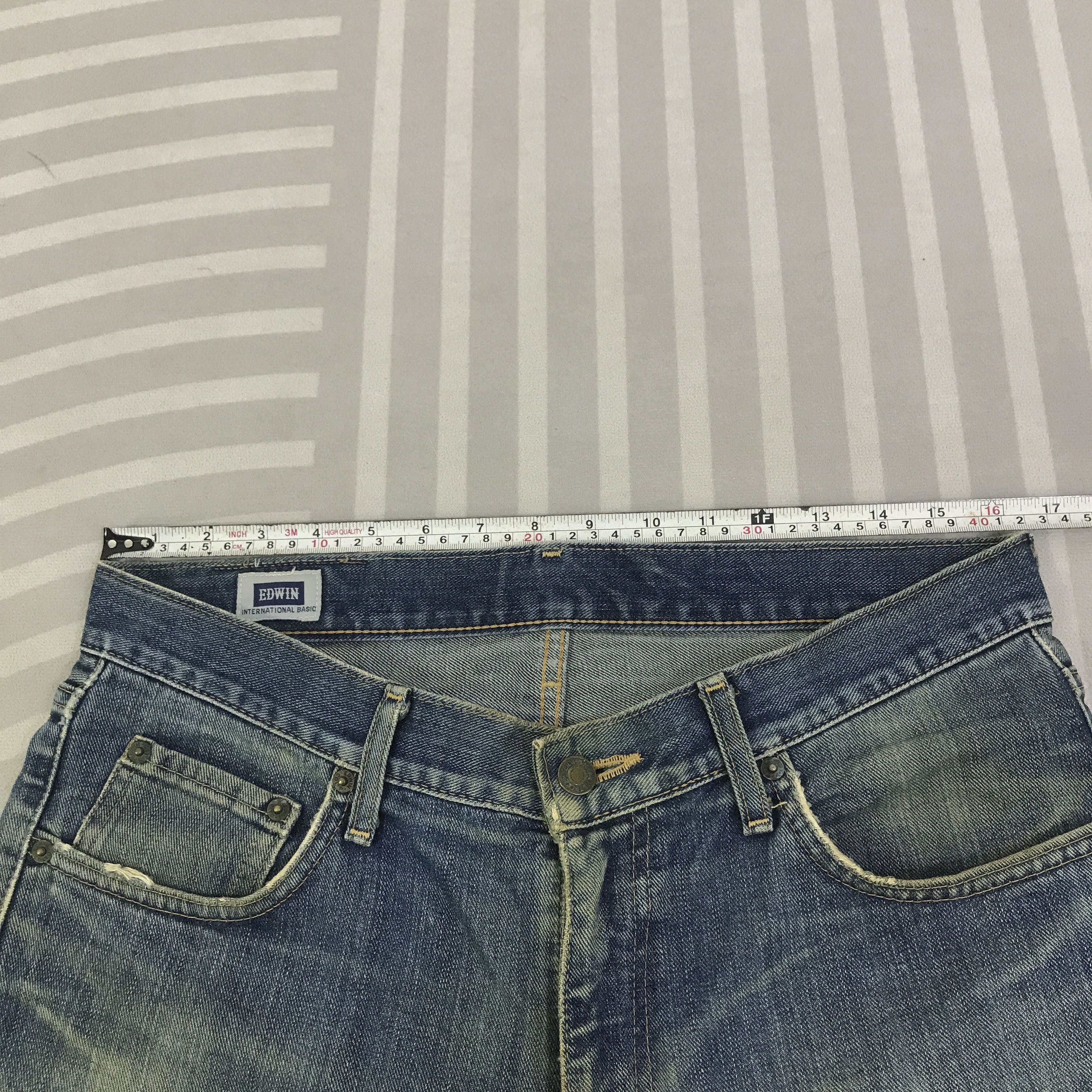 Edwin Vintage Edwin japan distressed denim Jeans pants K129B16 Size US 32 / EU 48 - 7 Thumbnail