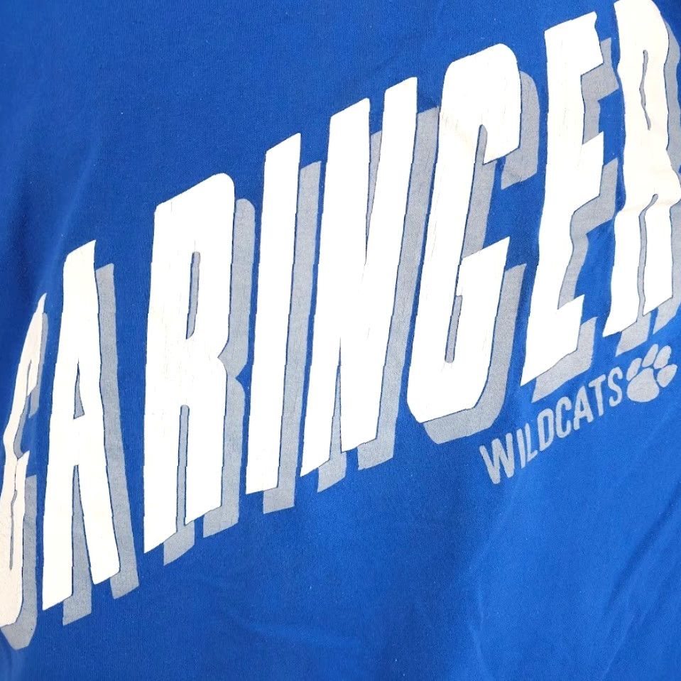 Vintage VINTAGE Belton Garinger Wildcats T Shirt Mens Large Blue 80s High School Made In USA Mens Size L Blue Basketball Football Size US L / EU 52-54 / 3 - 3 Thumbnail