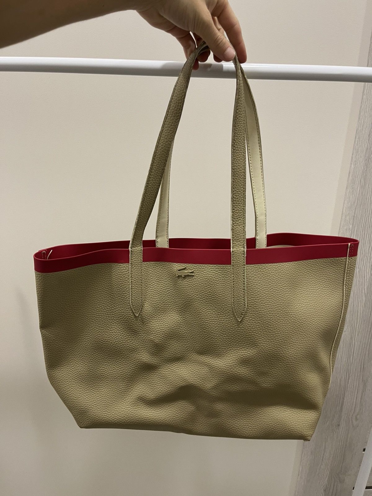 Lacoste Lacoste bag leather vintage handle rarity vintage legit Size ONE SIZE - 1 Thumbnail