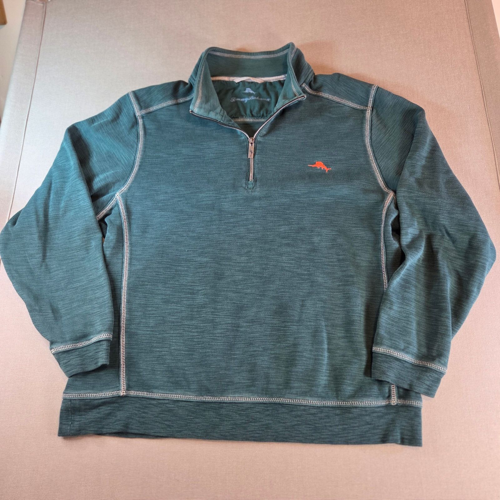 Tommy Bahama Tommy Bahama XL 1/4 Zip Pullover Sweater Blue Size US XL / EU 56 / 4 - 1 Thumbnail