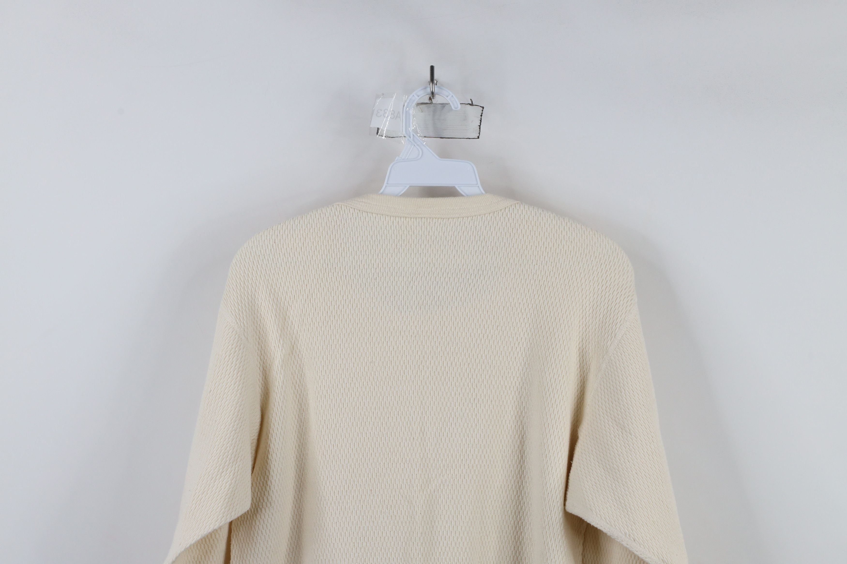 Vintage Vintage 70s Jockey Thermal Waffle Knit T-Shirt Cream USA Size US L / EU 52-54 / 3 - 8 Thumbnail