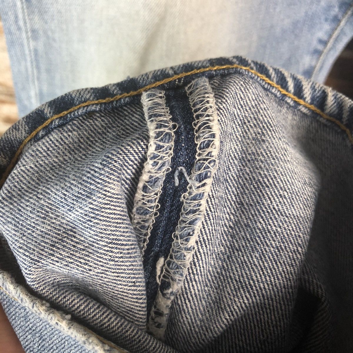 Japanese Brand DL Uniqlo Blue Distressed Denim Pants #C292 Size US 32 / EU 48 - 10 Thumbnail