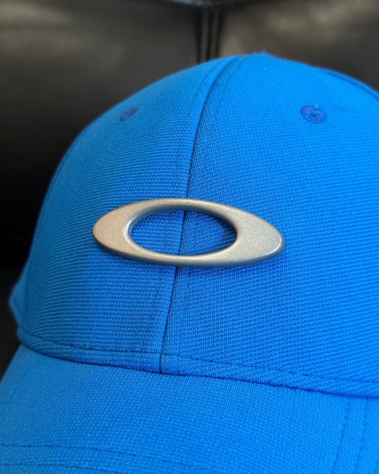 Oakley Oakley Logo Flex Fit Cap Hat Blue Size ONE SIZE - 4 Thumbnail