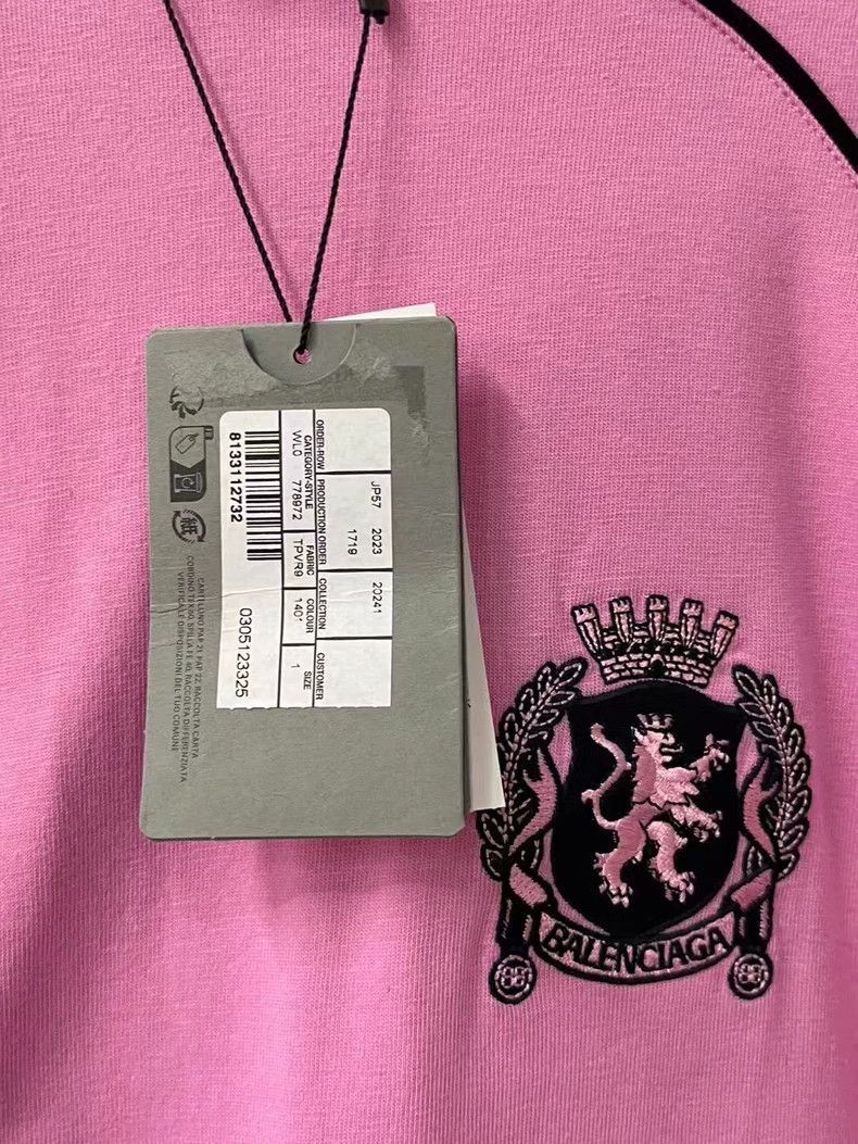 Balenciaga Balenciaga Long Sleeve Pink Soccer Jersey-2506 Size US M / EU 48-50 / 2 - 8 Thumbnail