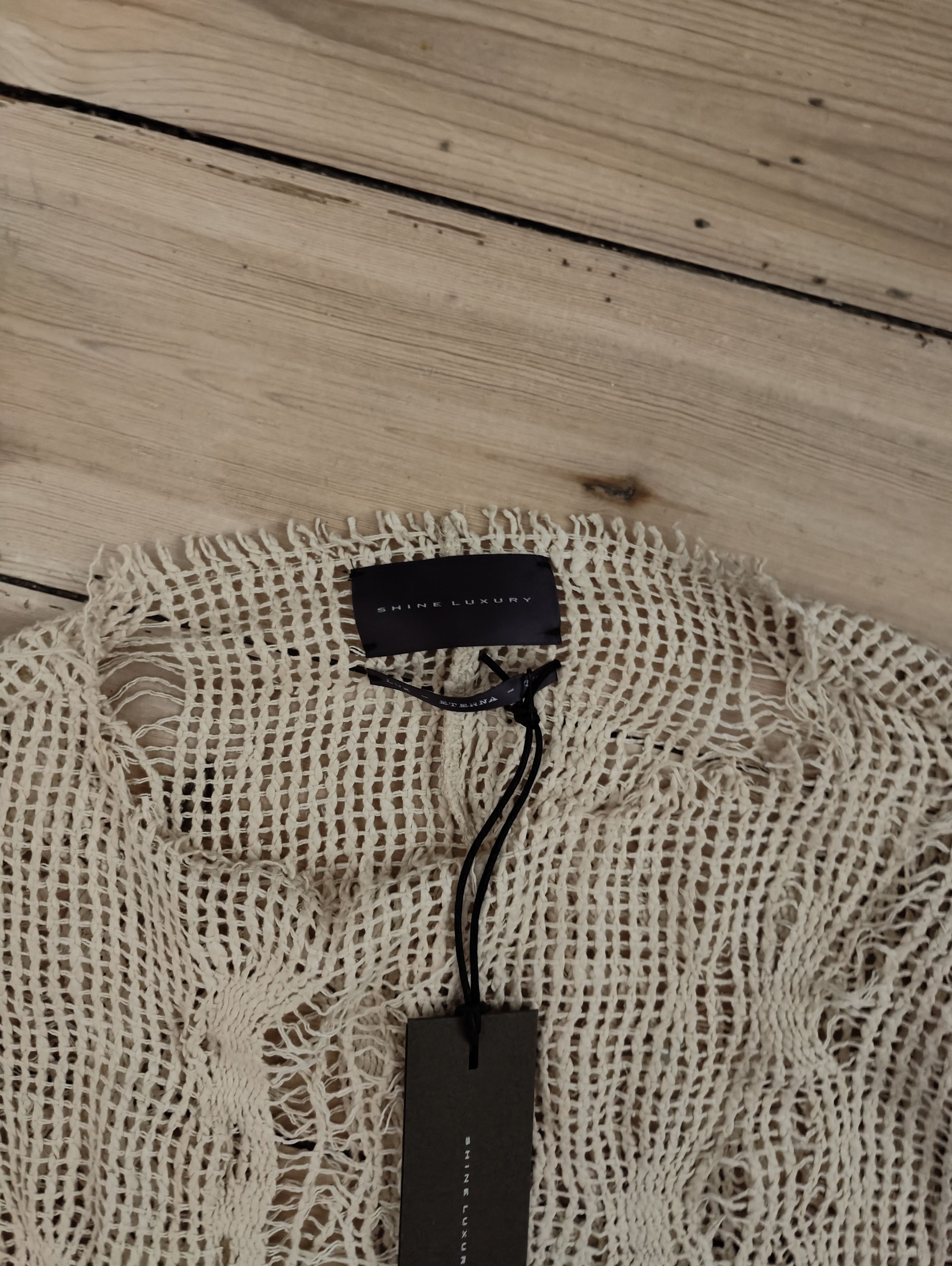 image of Shine Luxury Woven Shirt in Eggshell, Men's (Size Large)