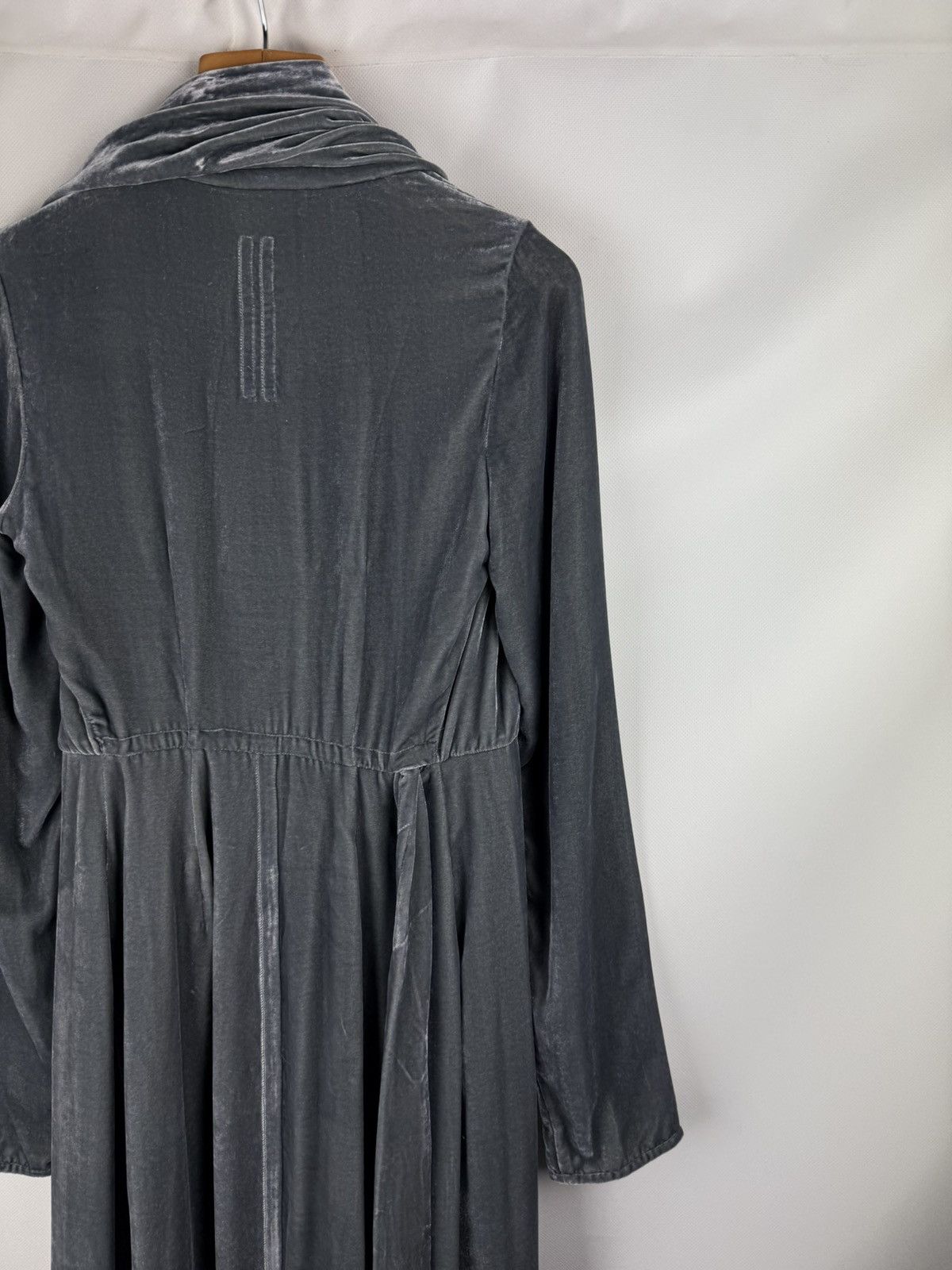 Rick Owens Rick Owens Avant-Garde Velvet Wrap Midi Cardigan Dress Size S / US 4 / IT 40 - 18 Thumbnail