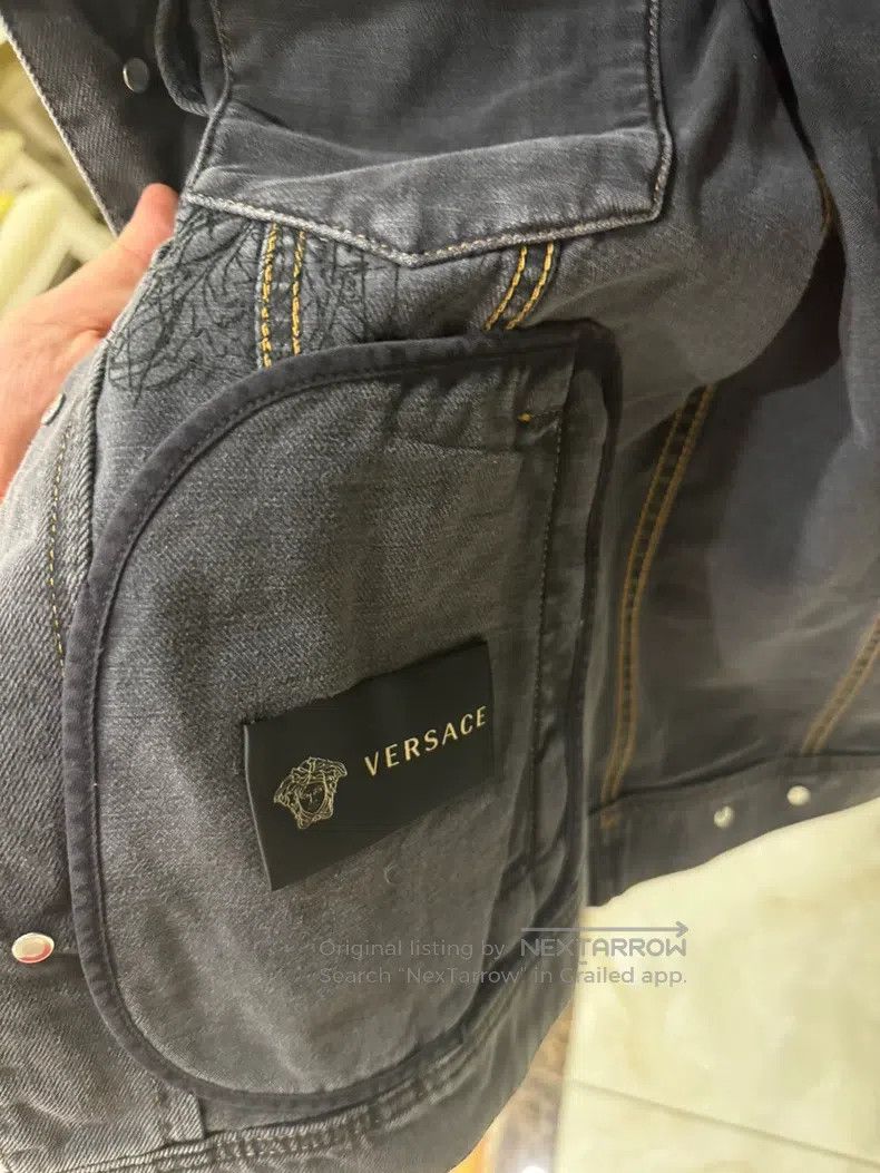 Versace Versace Grey denim vest jacket Size US M / EU 48-50 / 2 - 3 Thumbnail