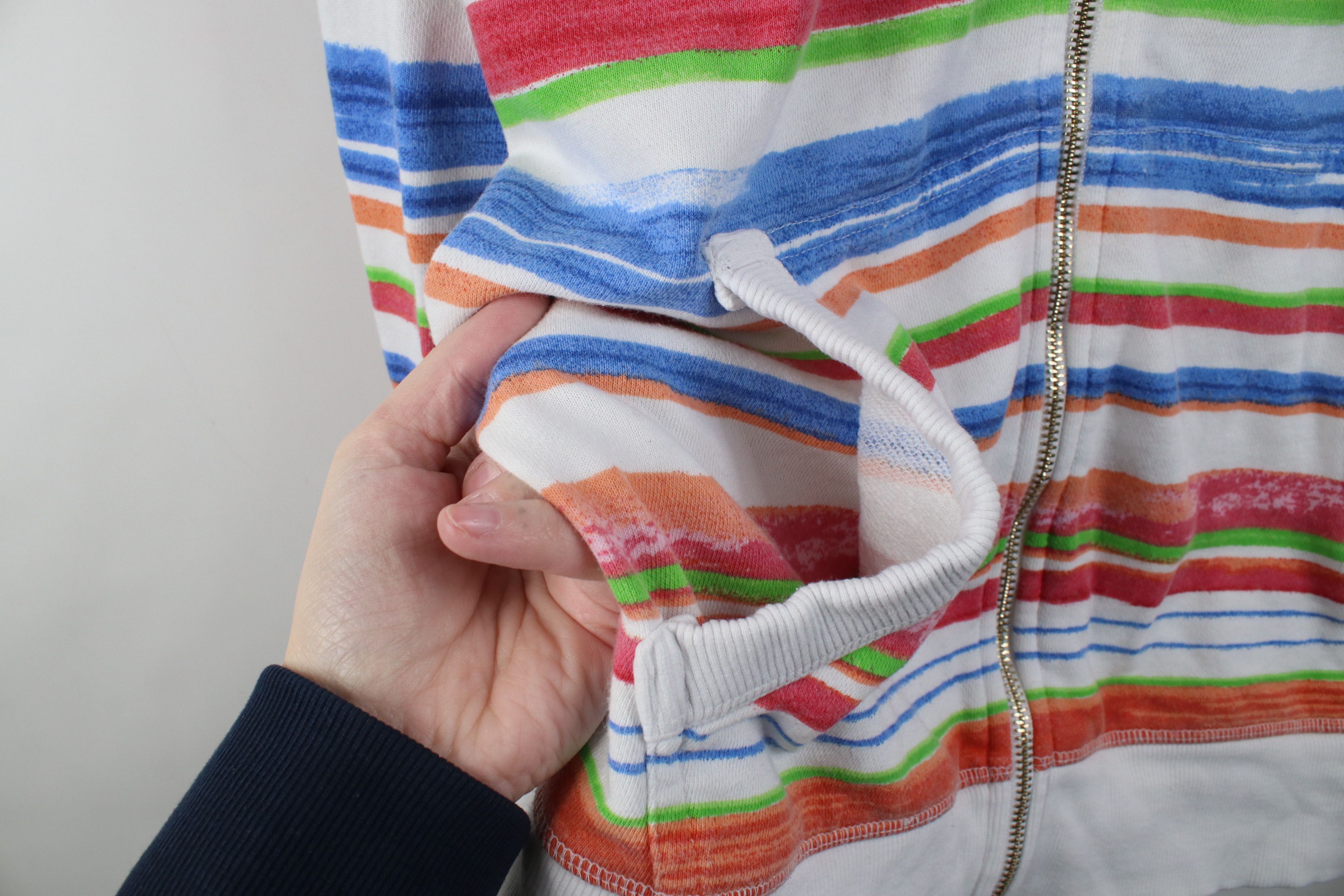 Tommy Hilfiger Vintage Y2K Tommy Hilfiger Terry Rainbow Full Zip Hoodie Size XXL / US 16-18 / IT 52-54 - 7 Thumbnail