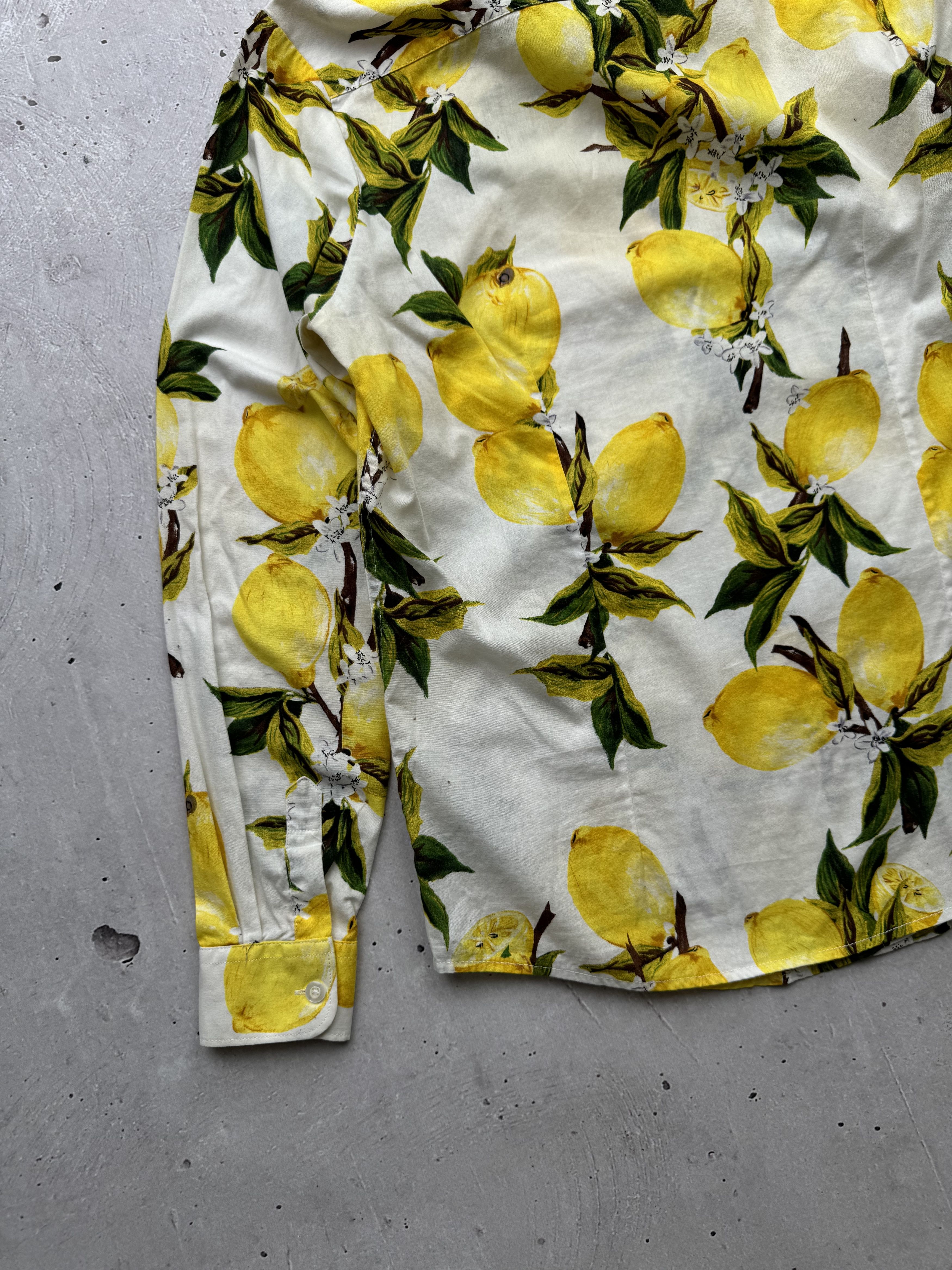 Miu Miu × Prada × Vintage PRADA Lemon Vintage Shirt Size M / US 6-8 / IT 42-44 - 8 Thumbnail