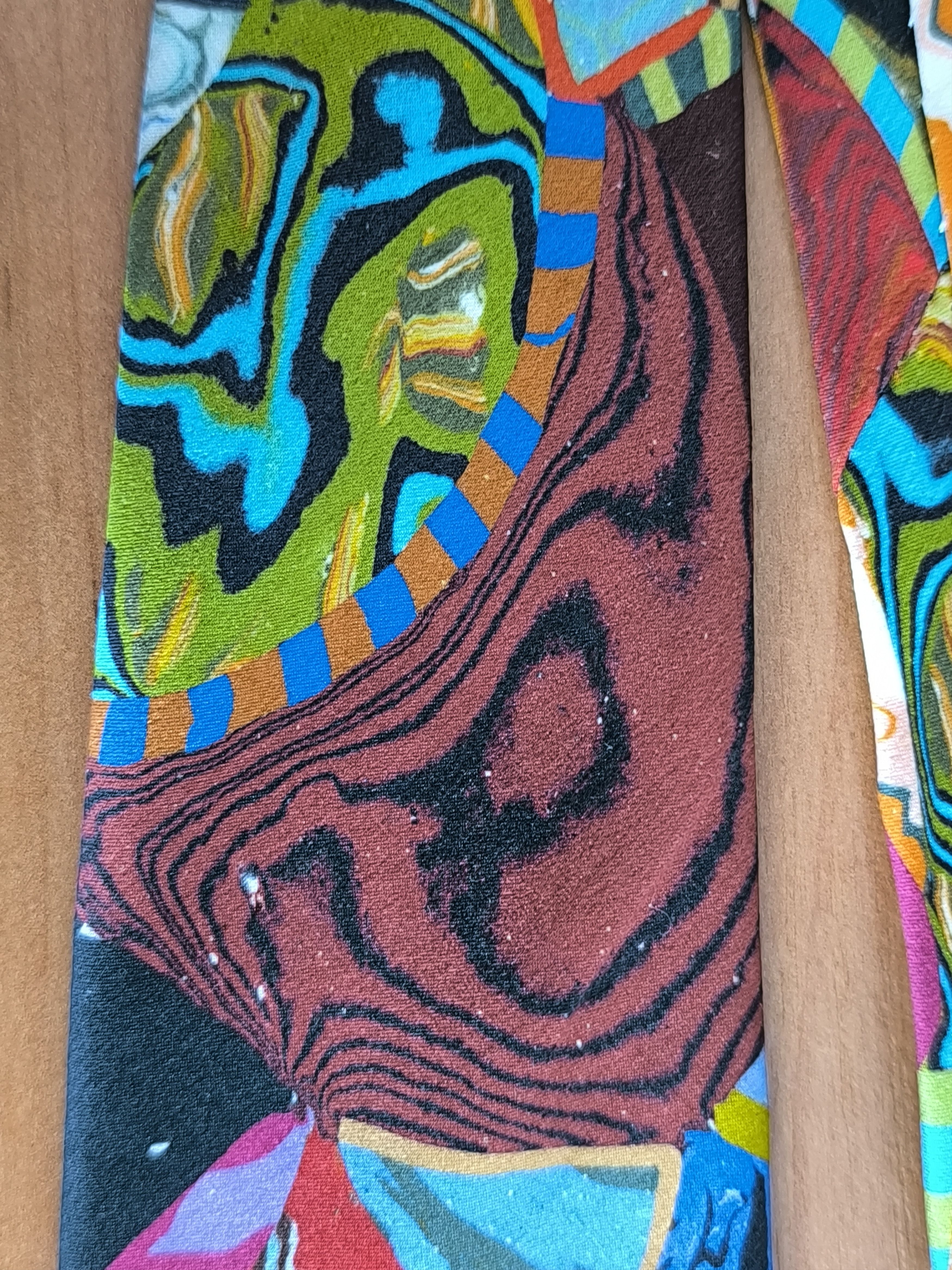 Yohji Yamamoto Yohji Yamamoto POUR HOMME Vintage Abstract Silk Tie Made in Size ONE SIZE - 12 Thumbnail