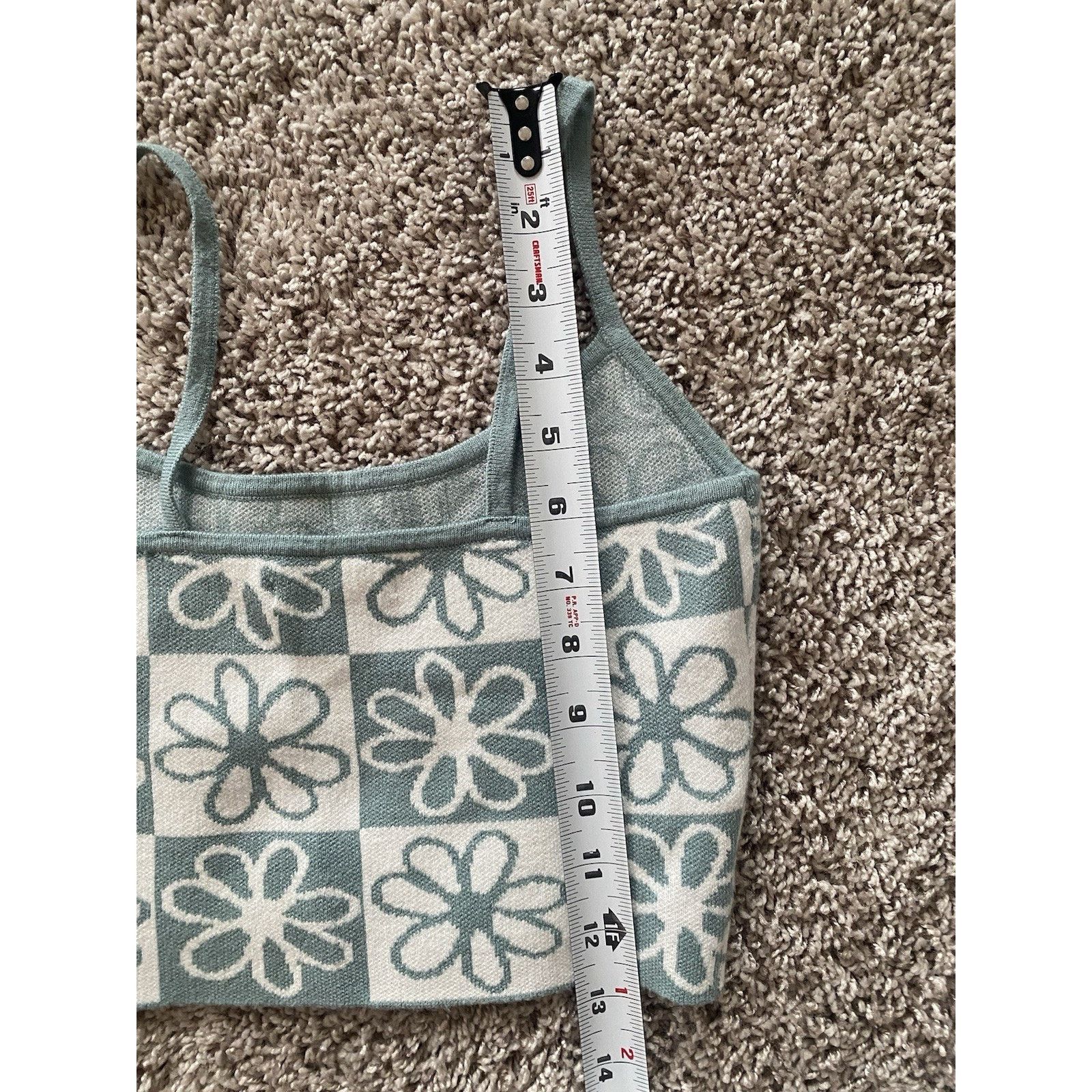 Pacsun PacSun Woman Knit Tank Top Mint Green and White, XS Size XS / US 0-2 / IT 36-38 - 7 Thumbnail